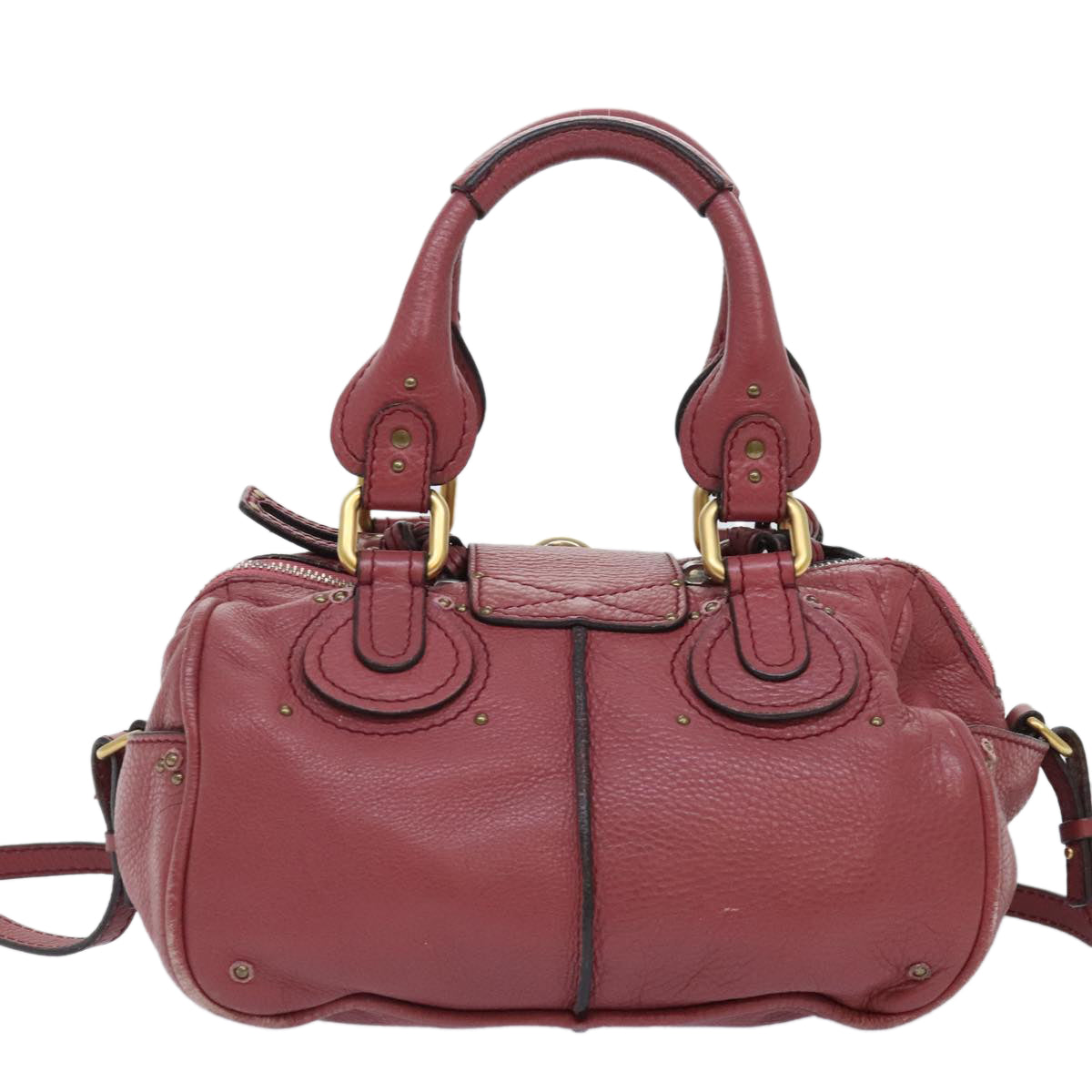 Chloe Paddington Hand Bag Leather 2way Pink Auth am6917