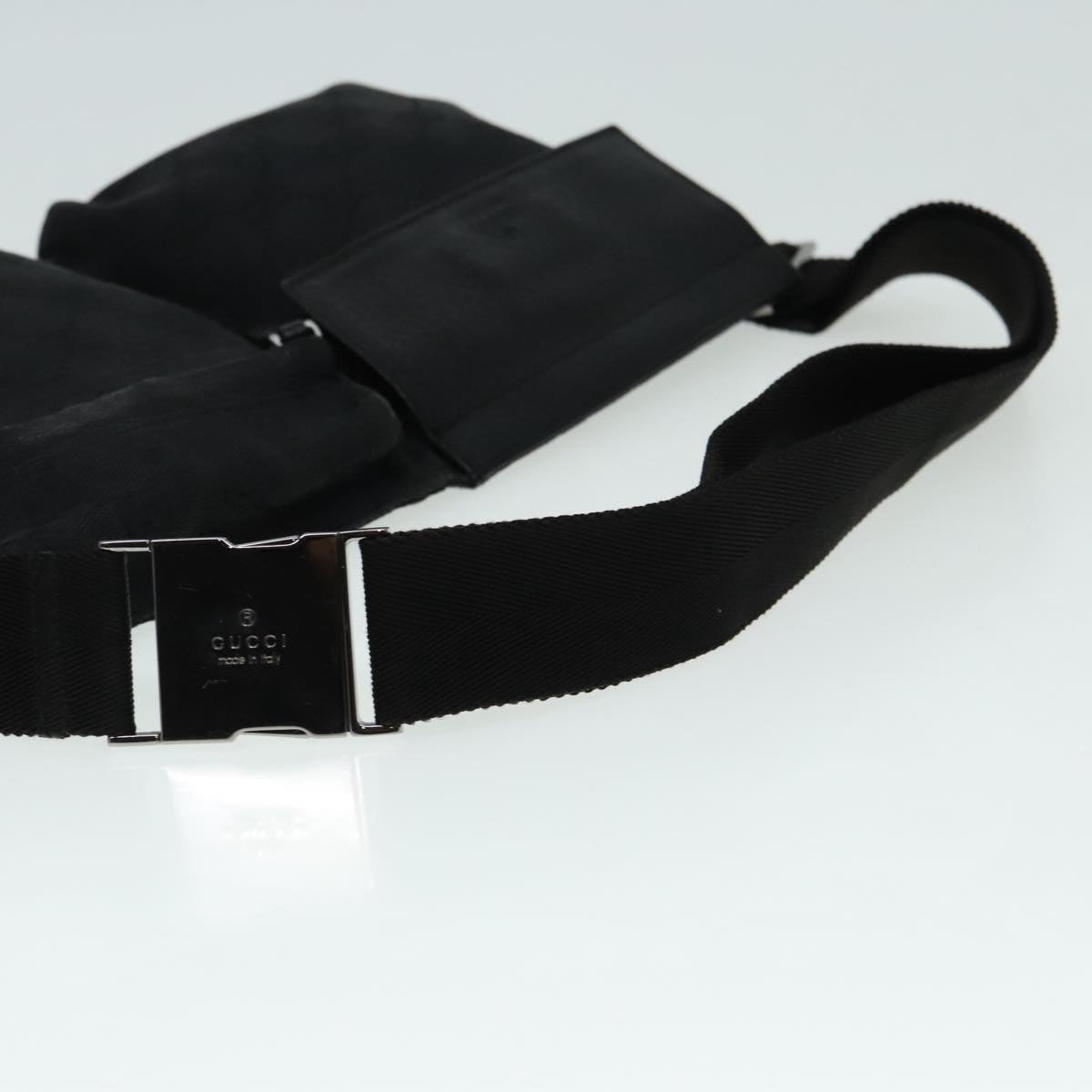 GUCCI GG Canvas Waist bag Black Auth am6986