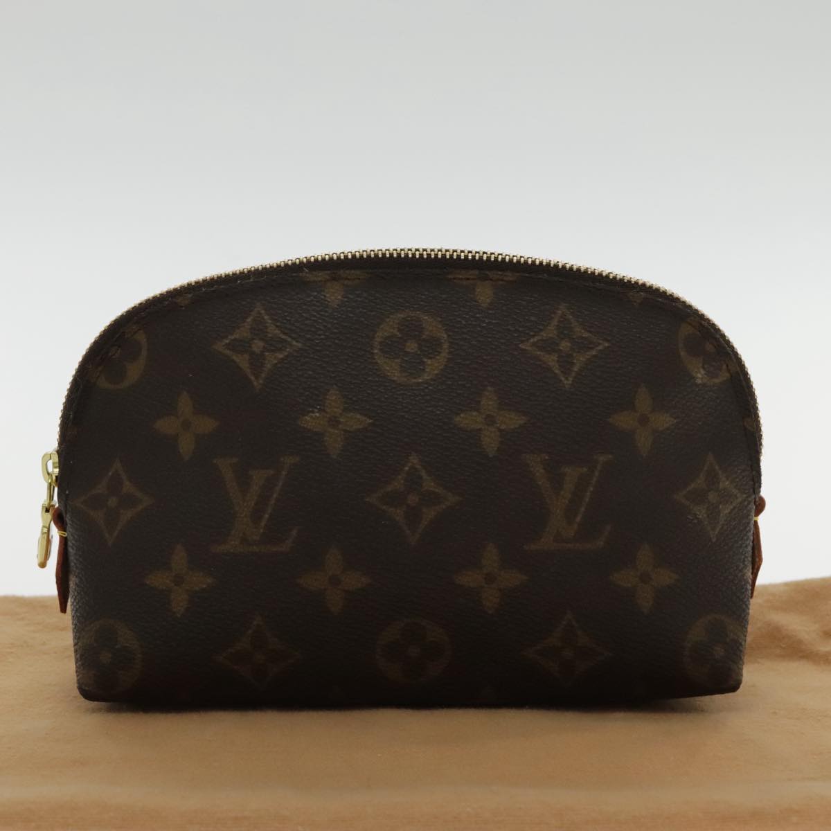 LOUIS VUITTON Monogram Pochette Cosmetic PM Cosmetic Pouch M47515 LV Auth am7054