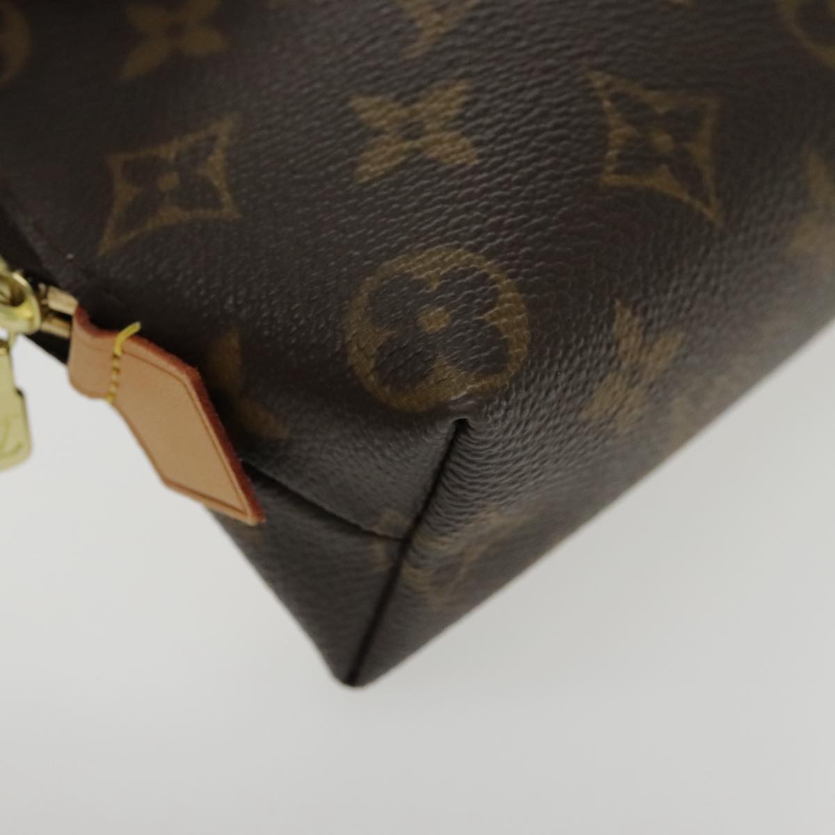 LOUIS VUITTON Monogram Pochette Cosmetic PM Cosmetic Pouch M47515 LV Auth am7054