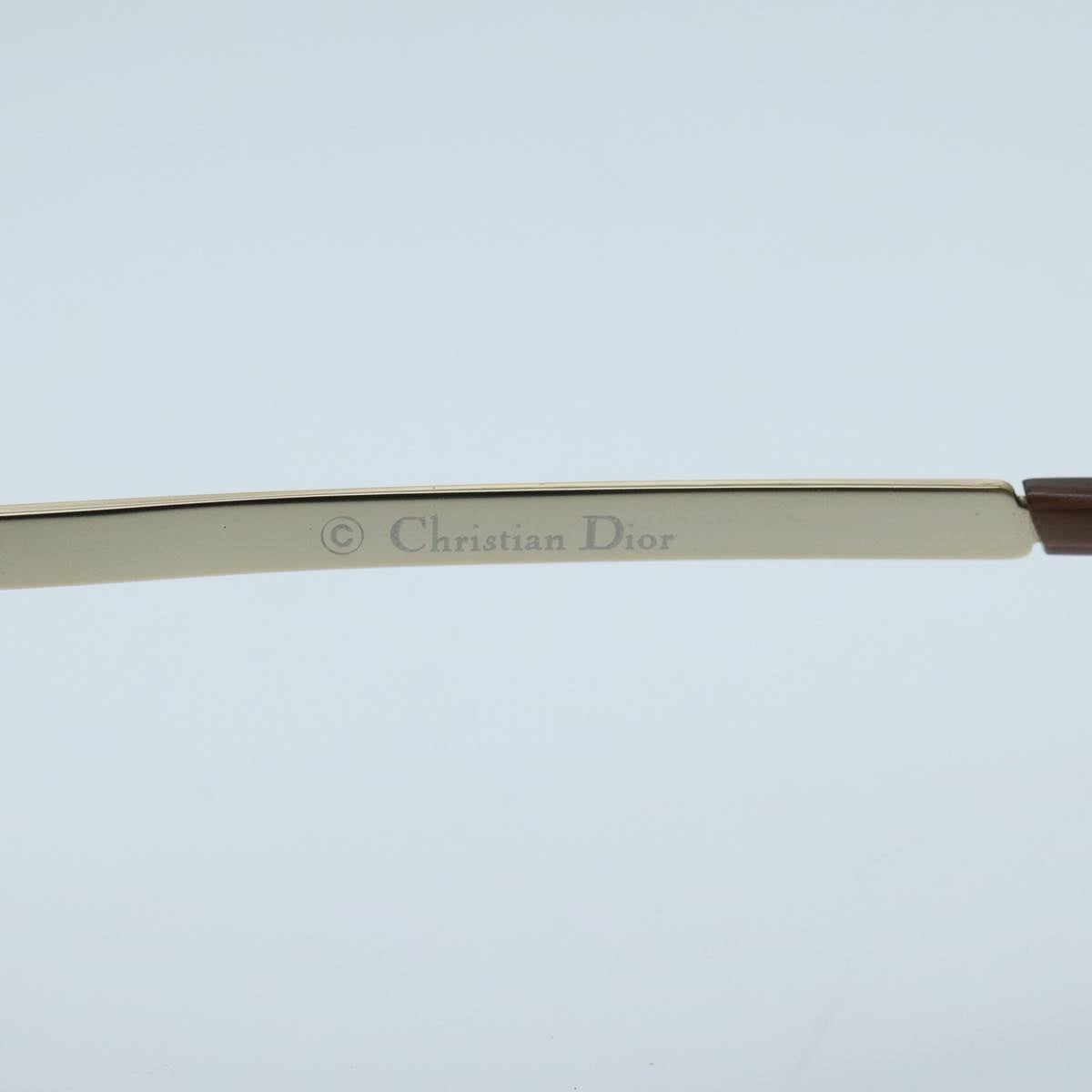 Christian Dior Sunglasses metal Brown Auth am7095