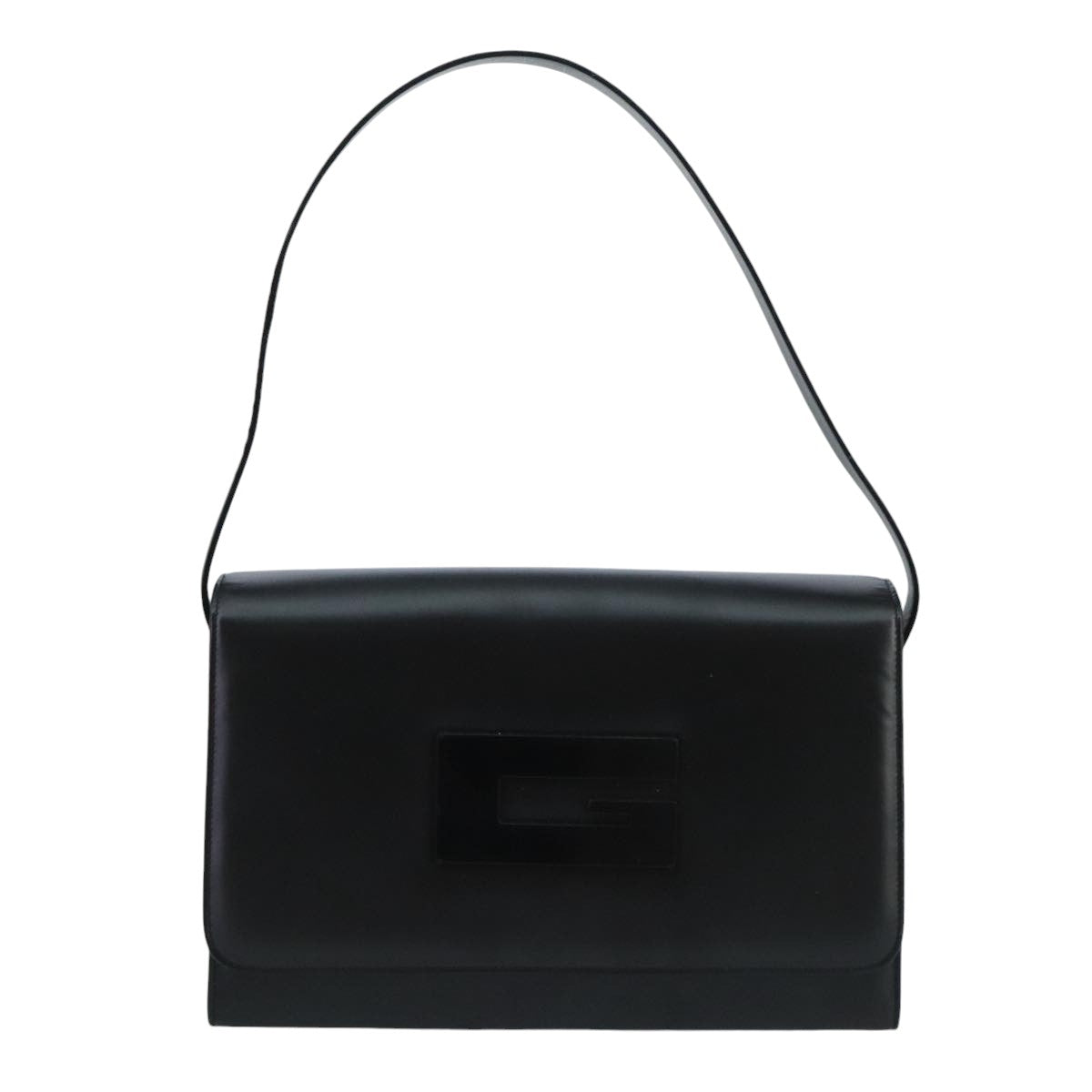 GUCCI Shoulder Bag Leather Black Auth am7127