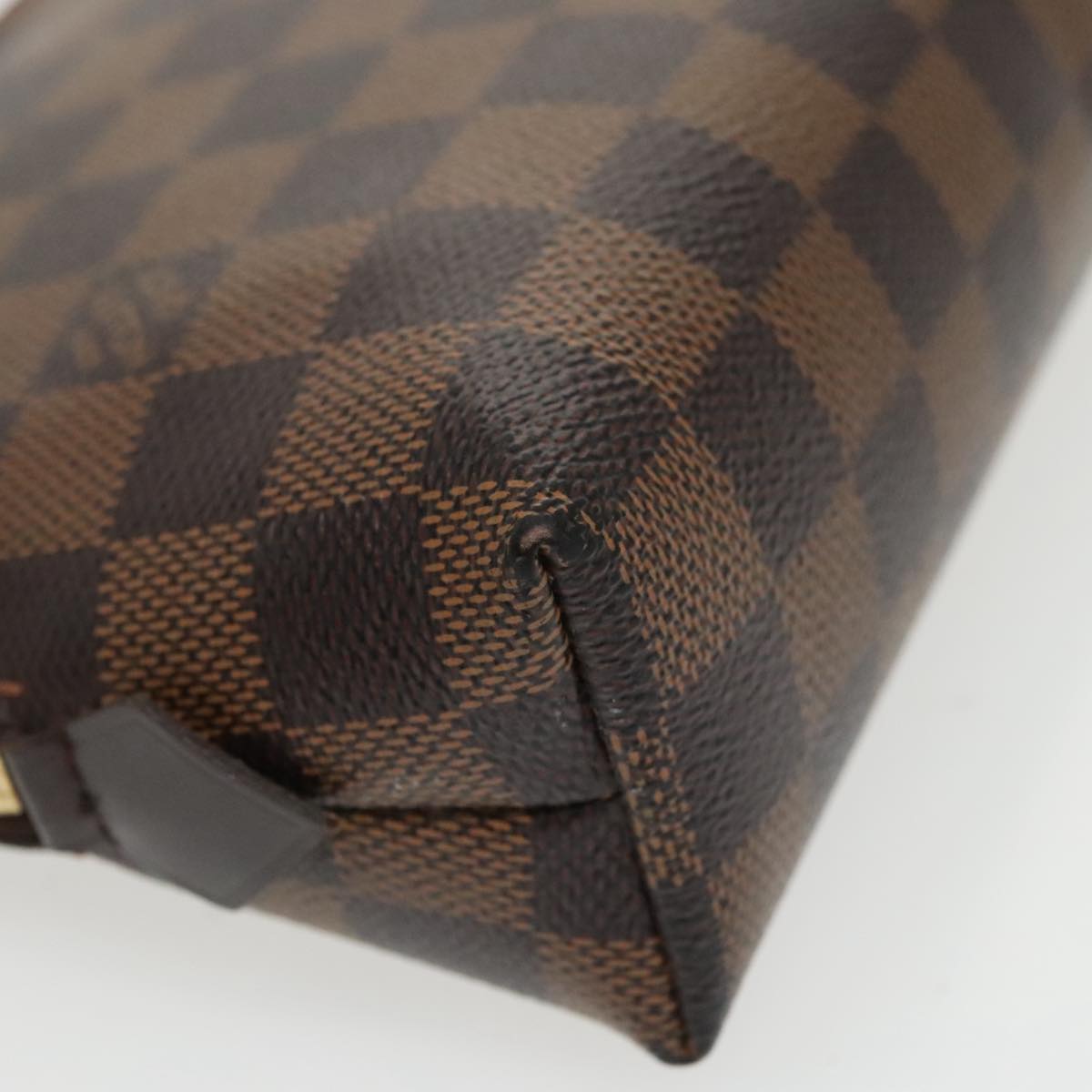 LOUIS VUITTON Damier Ebene Pochette Cosmetic GM Pouch N23345 LV Auth am7183