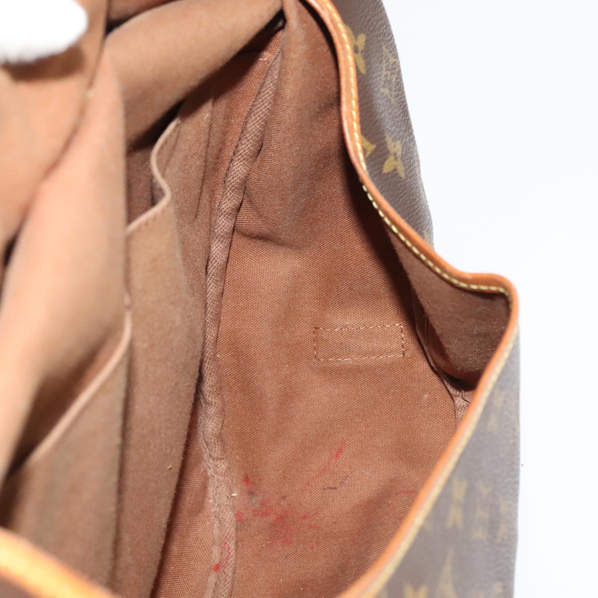 LOUIS VUITTON Monogram Saumur 35 Shoulder Bag M42254 LV Auth am7208