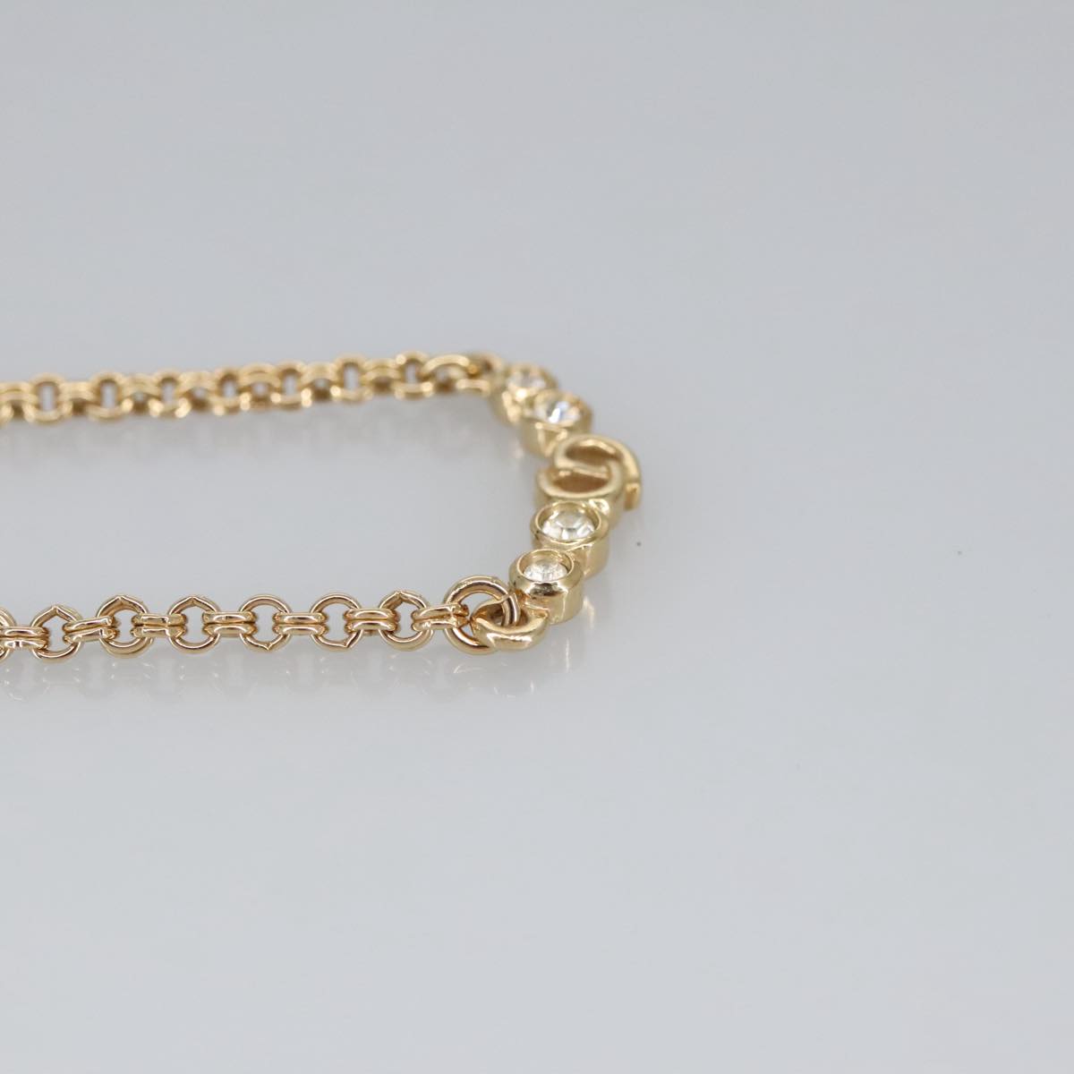 Christian Dior Necklace metal Gold Auth am7225