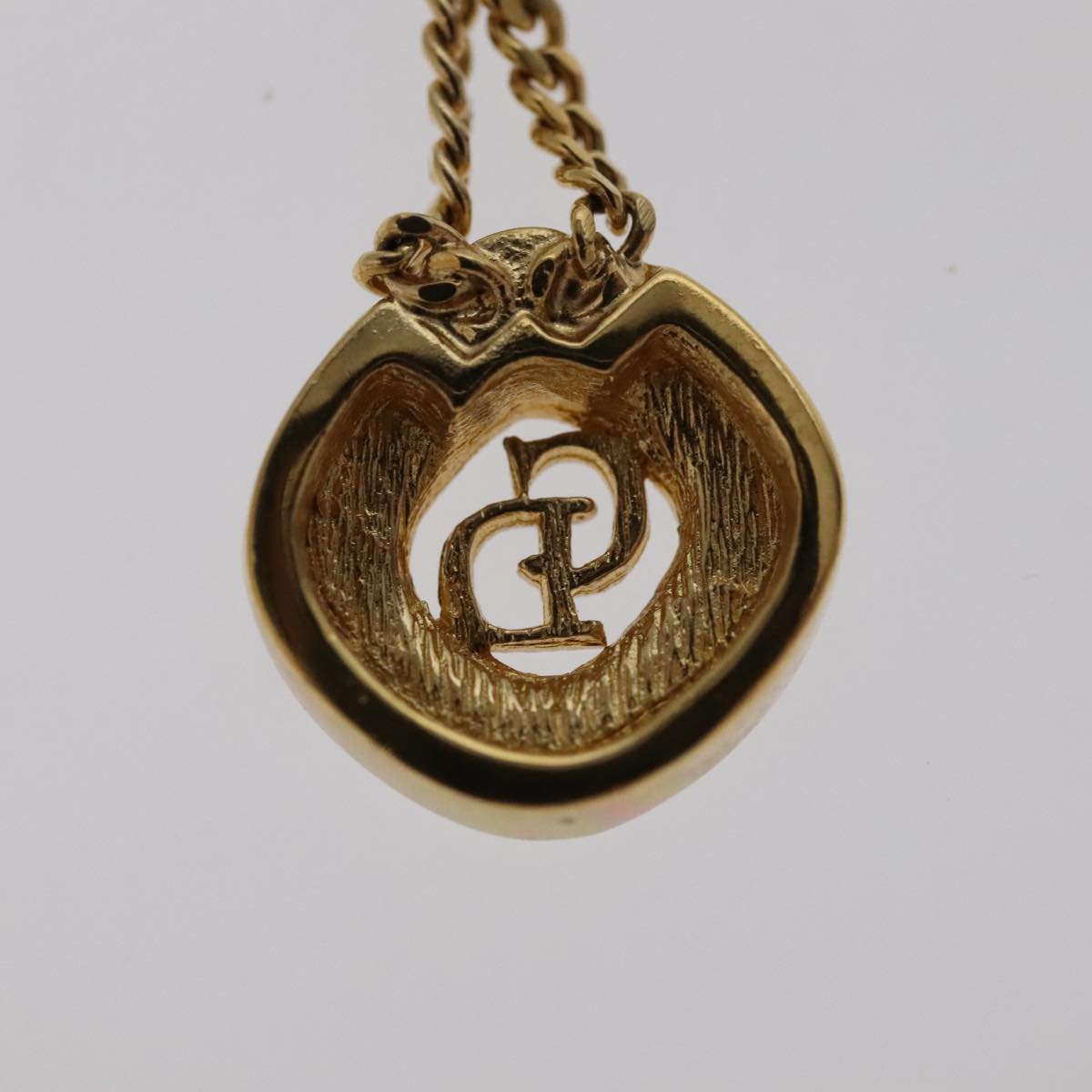Christian Dior Necklace metal Gold Auth am7262