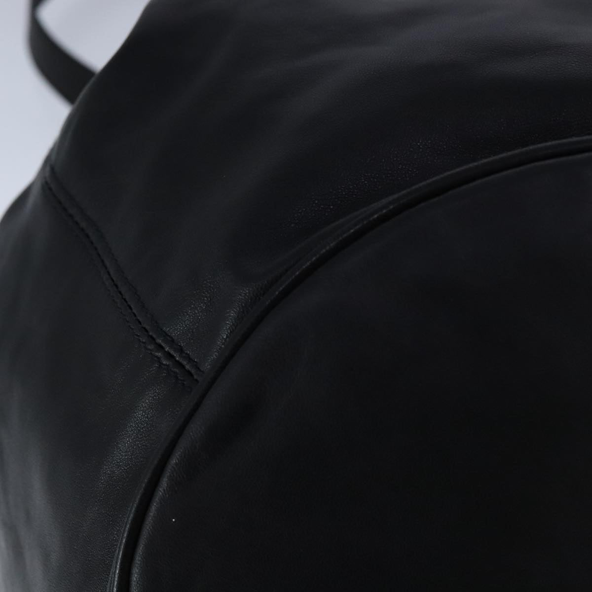 BURBERRY Shoulder Bag Leather Black Auth am7339