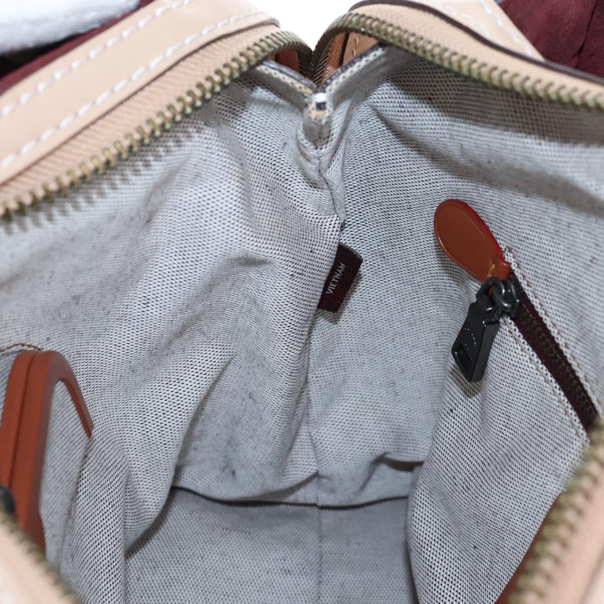 Coach Rogue 31 Hand Bag Leather Beige Auth am7357V