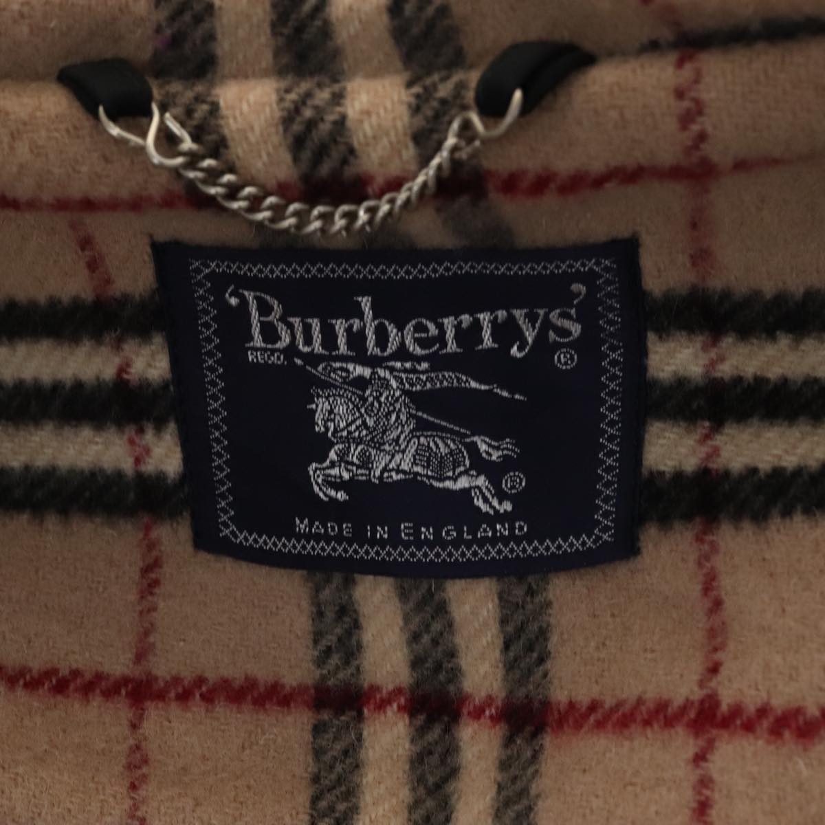 Burberrys Duffel Coat Jacket Wool Beige Auth am7382