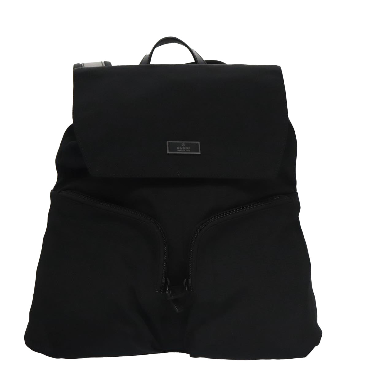 GUCCI Backpack Nylon Black 003 0238 Auth am7405