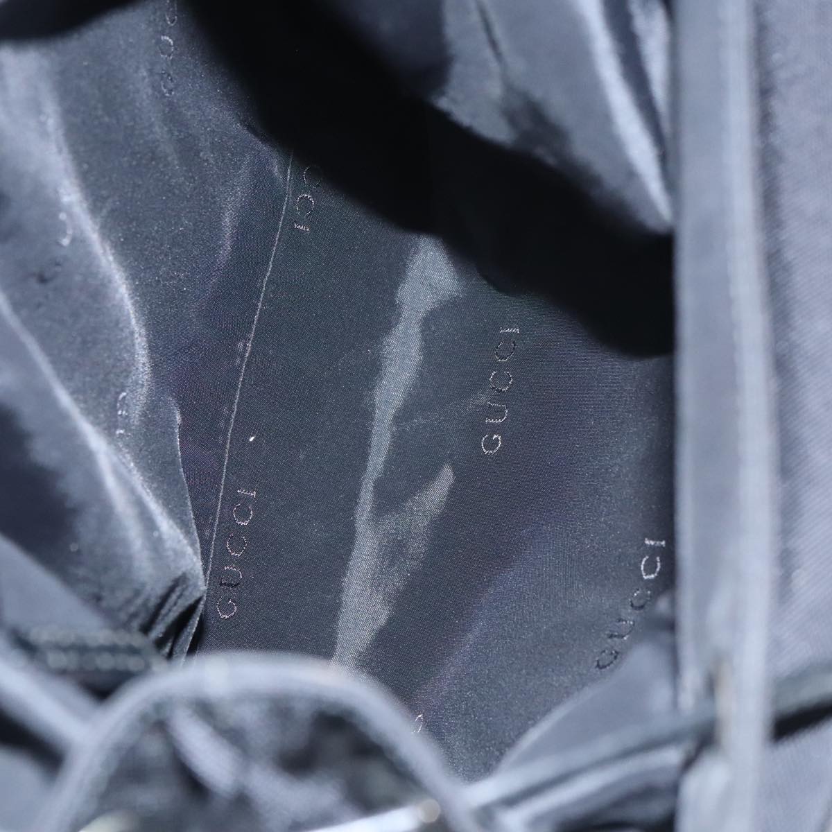 GUCCI Backpack Nylon Black 003 0238 Auth am7405