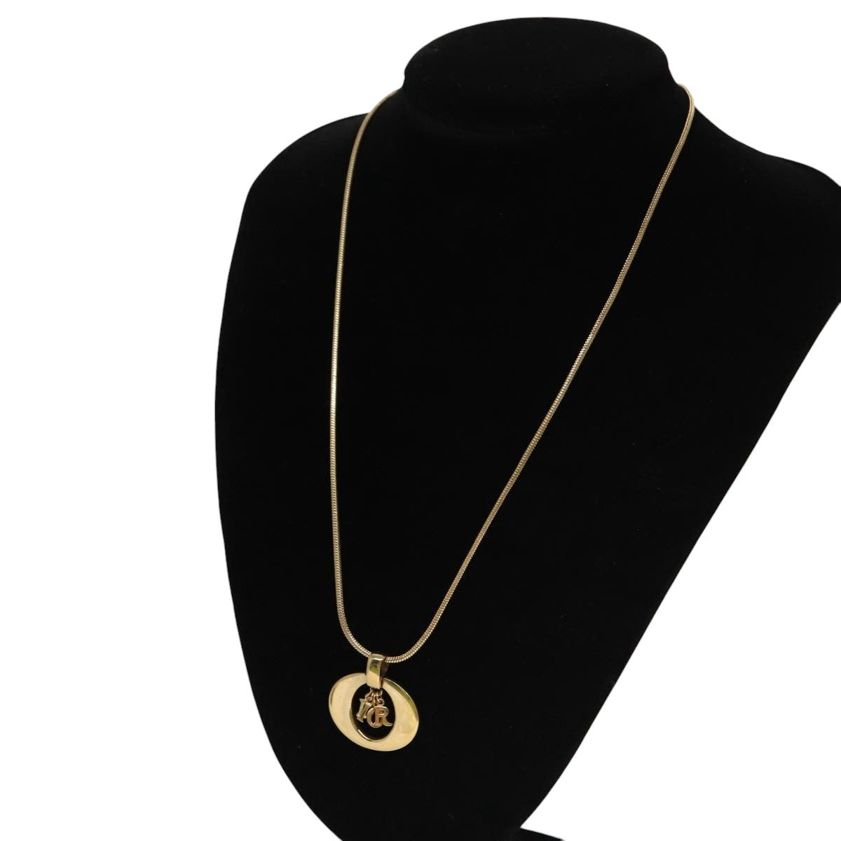 Christian Dior Necklace metal Gold Auth am7410