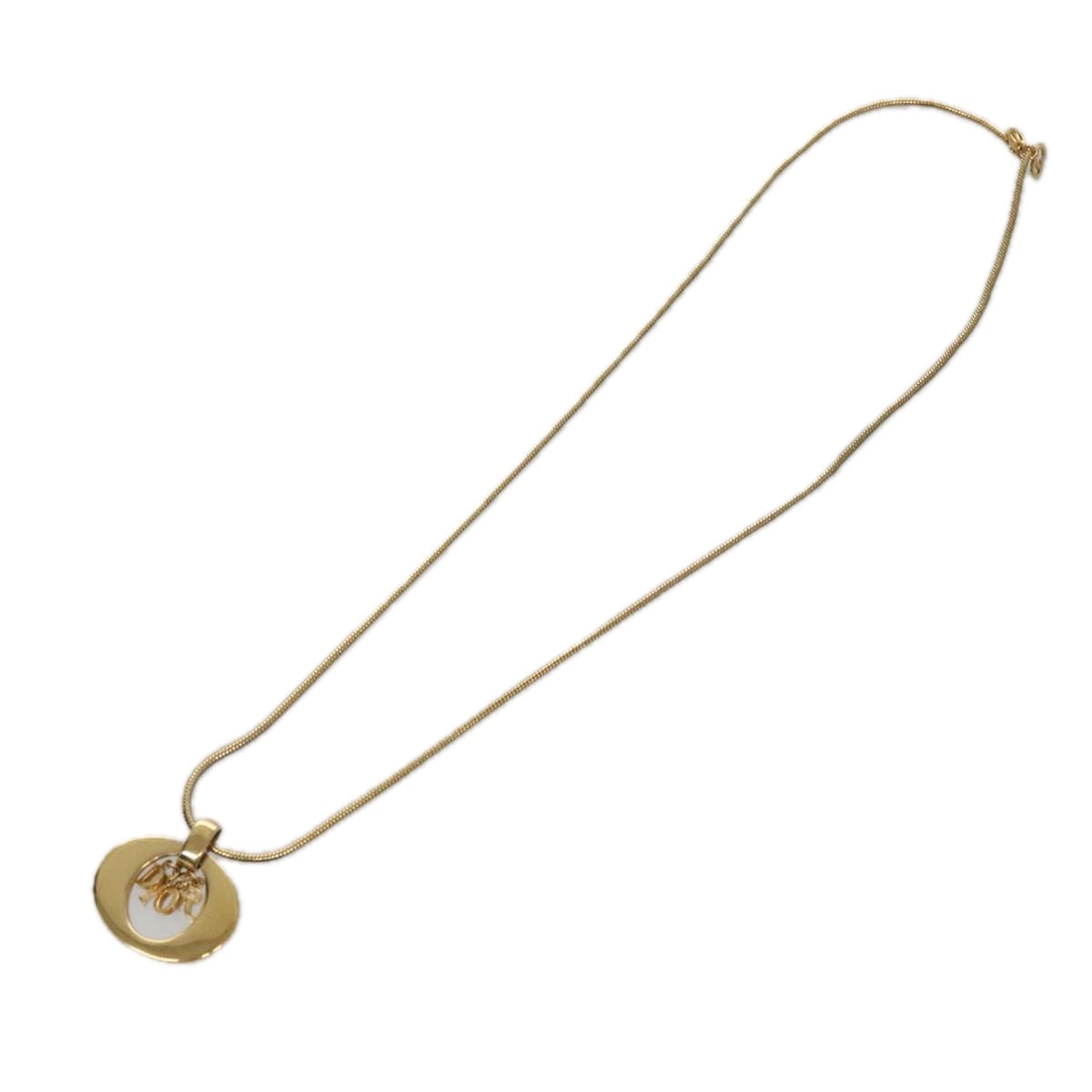 Christian Dior Necklace metal Gold Auth am7410