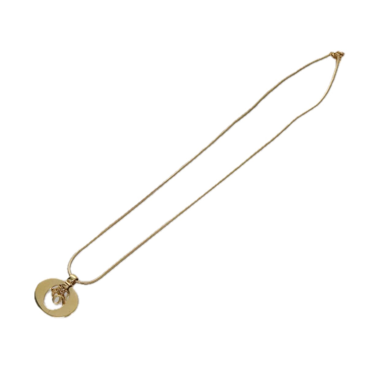 Christian Dior Necklace metal Gold Auth am7410
