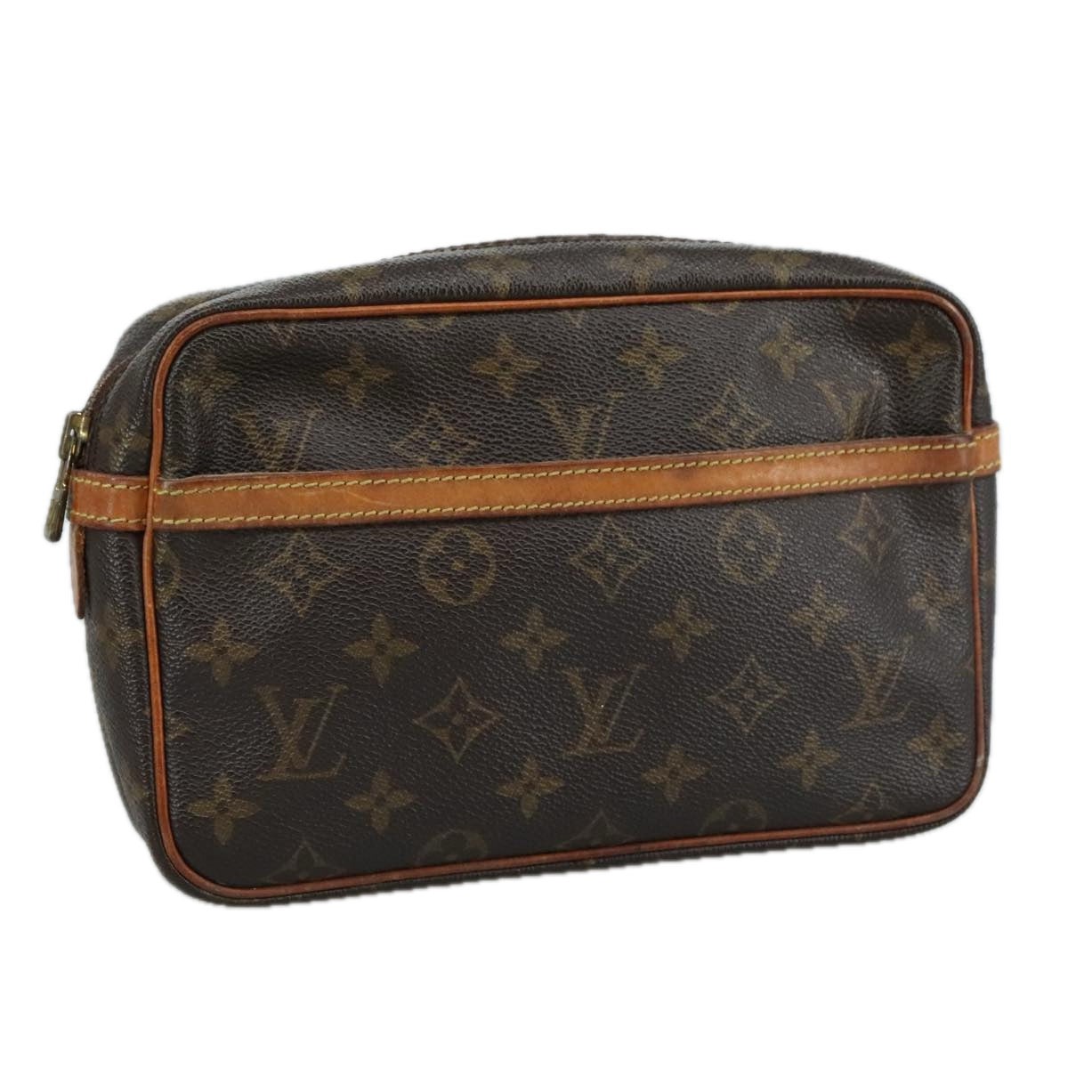 LOUIS VUITTON Monogram Compiegne 23 Clutch Bag M51847 LV Auth am7436