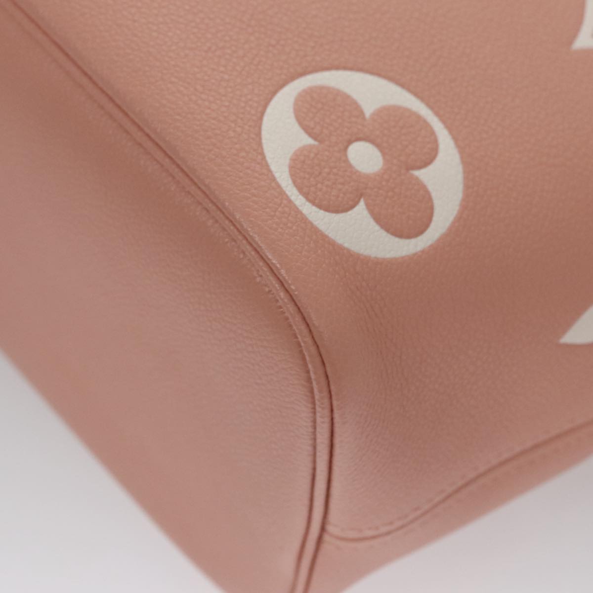 LOUIS VUITTON Monogram Empreinte Giant Neverfull MM Bag Pink M46329 Auth am7504A
