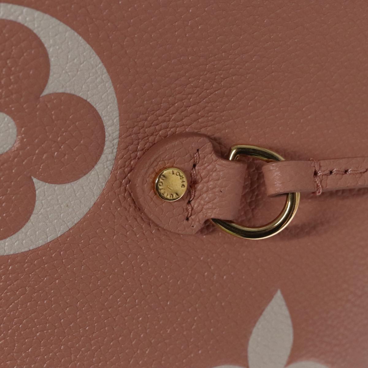 LOUIS VUITTON Monogram Empreinte Giant Neverfull MM Bag Pink M46329 Auth am7504A