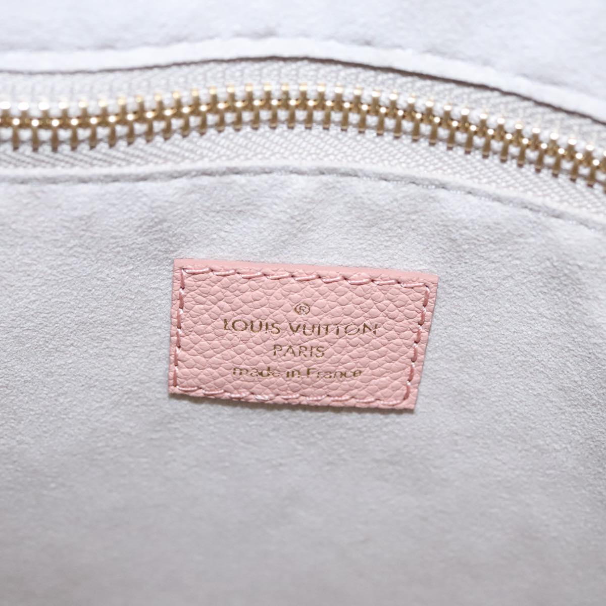 LOUIS VUITTON Monogram Empreinte Giant Neverfull MM Bag Pink M46329 Auth am7504A