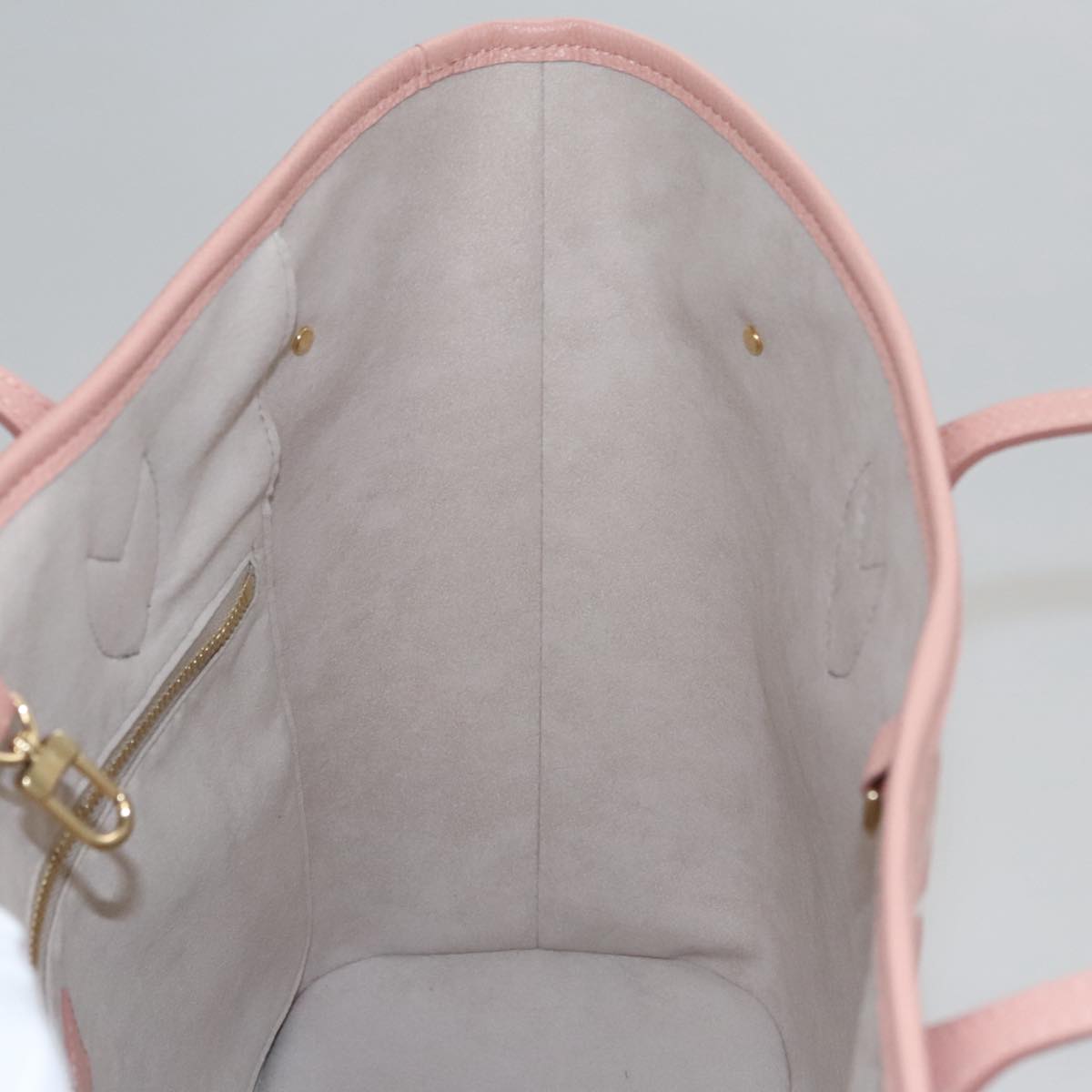 LOUIS VUITTON Monogram Empreinte Giant Neverfull MM Bag Pink M46329 Auth am7504A