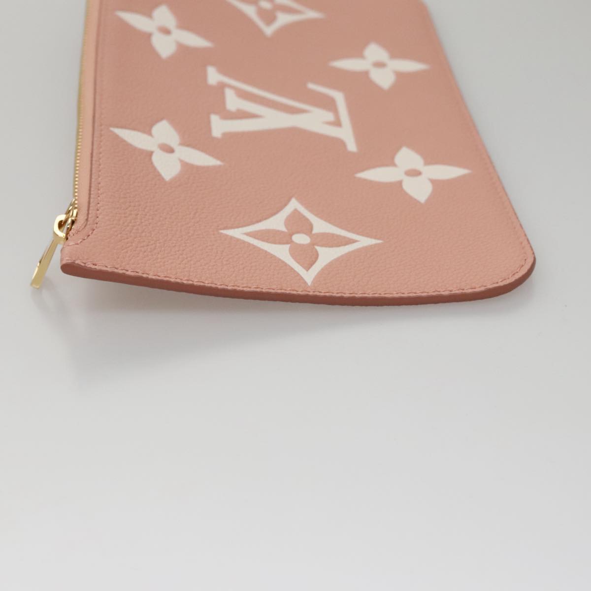 LOUIS VUITTON Monogram Empreinte Giant Neverfull MM Bag Pink M46329 Auth am7504A