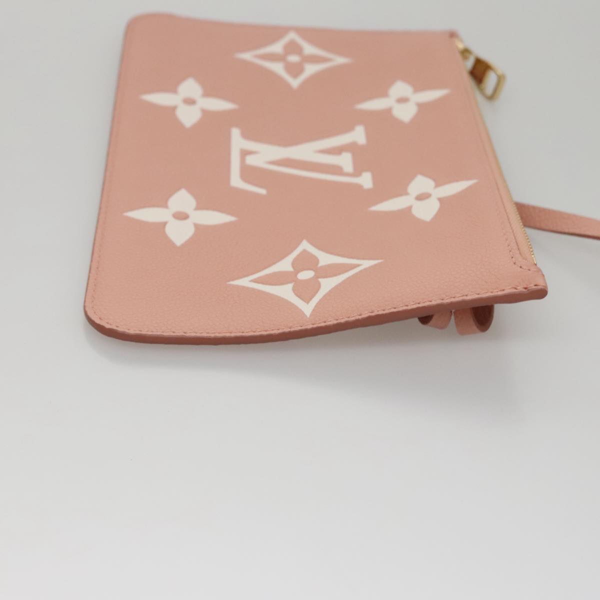 LOUIS VUITTON Monogram Empreinte Giant Neverfull MM Bag Pink M46329 Auth am7504A