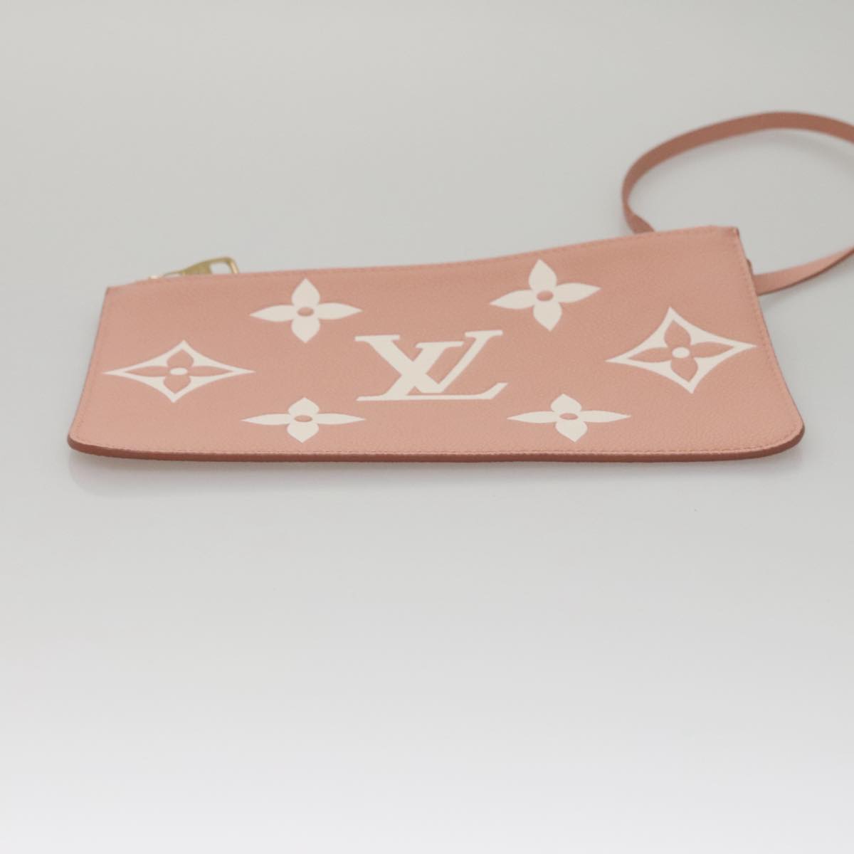 LOUIS VUITTON Monogram Empreinte Giant Neverfull MM Bag Pink M46329 Auth am7504A