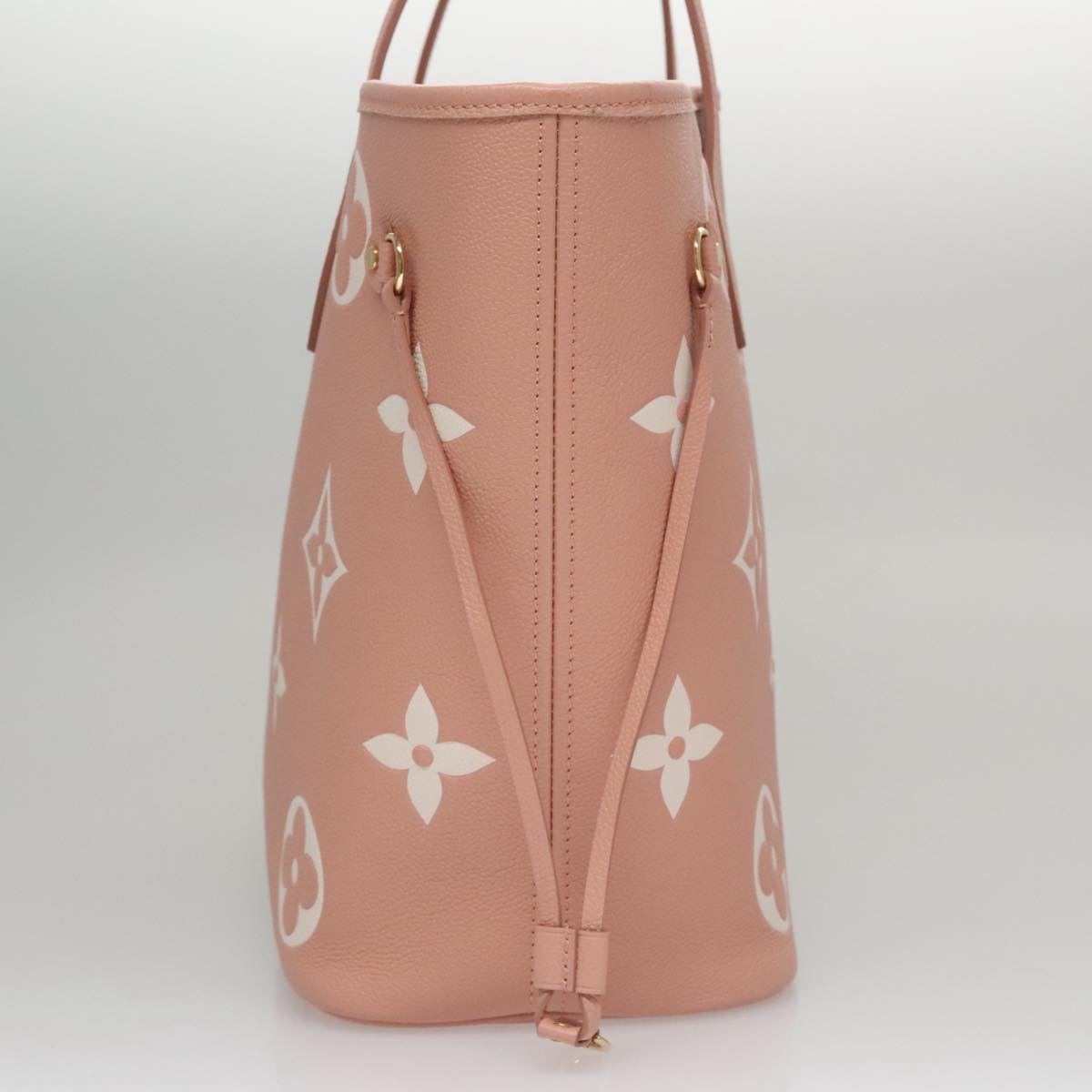 LOUIS VUITTON Monogram Empreinte Giant Neverfull MM Bag Pink M46329 Auth am7504A
