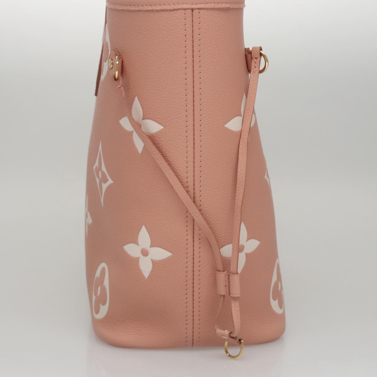 LOUIS VUITTON Monogram Empreinte Giant Neverfull MM Bag Pink M46329 Auth am7504A