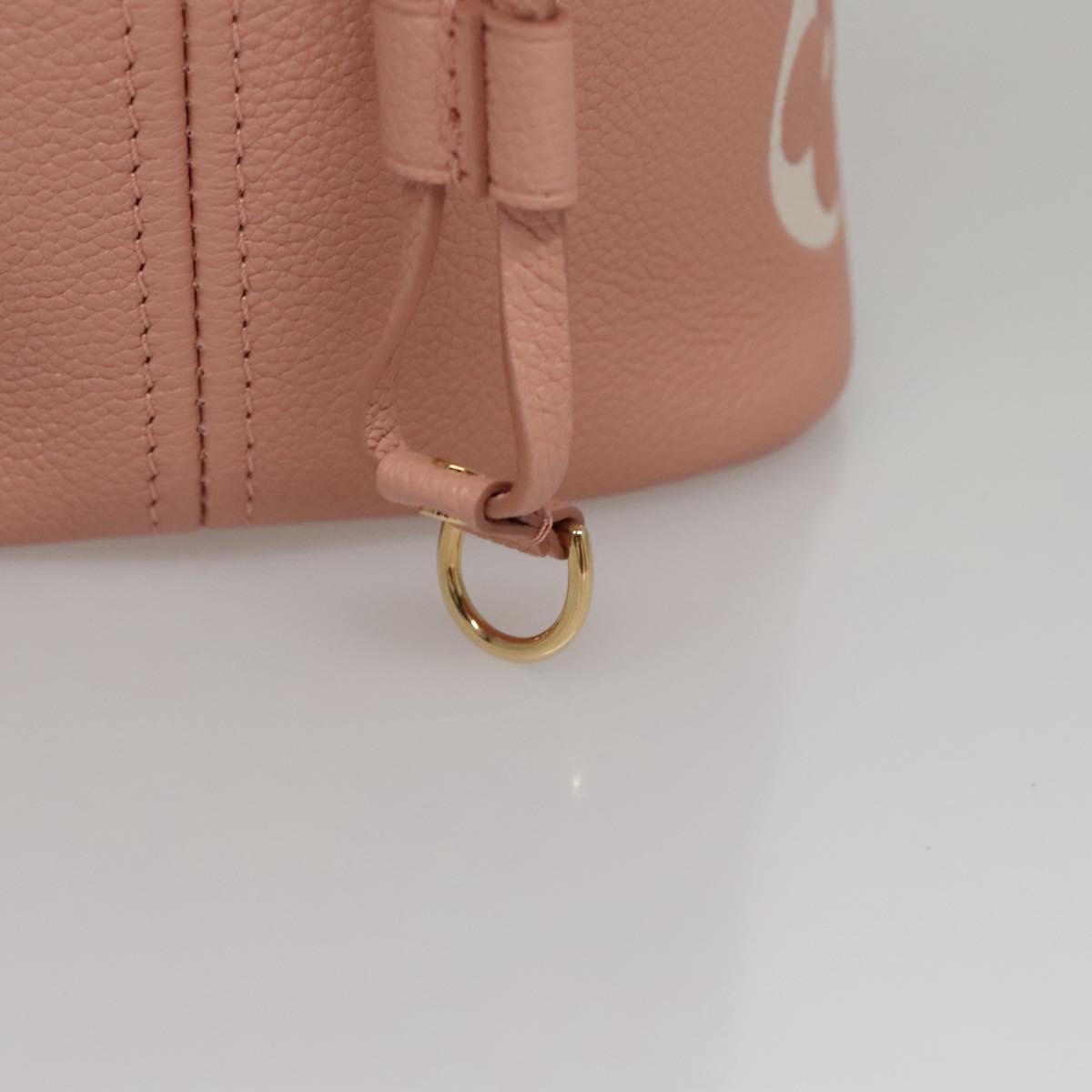 LOUIS VUITTON Monogram Empreinte Giant Neverfull MM Bag Pink M46329 Auth am7504A