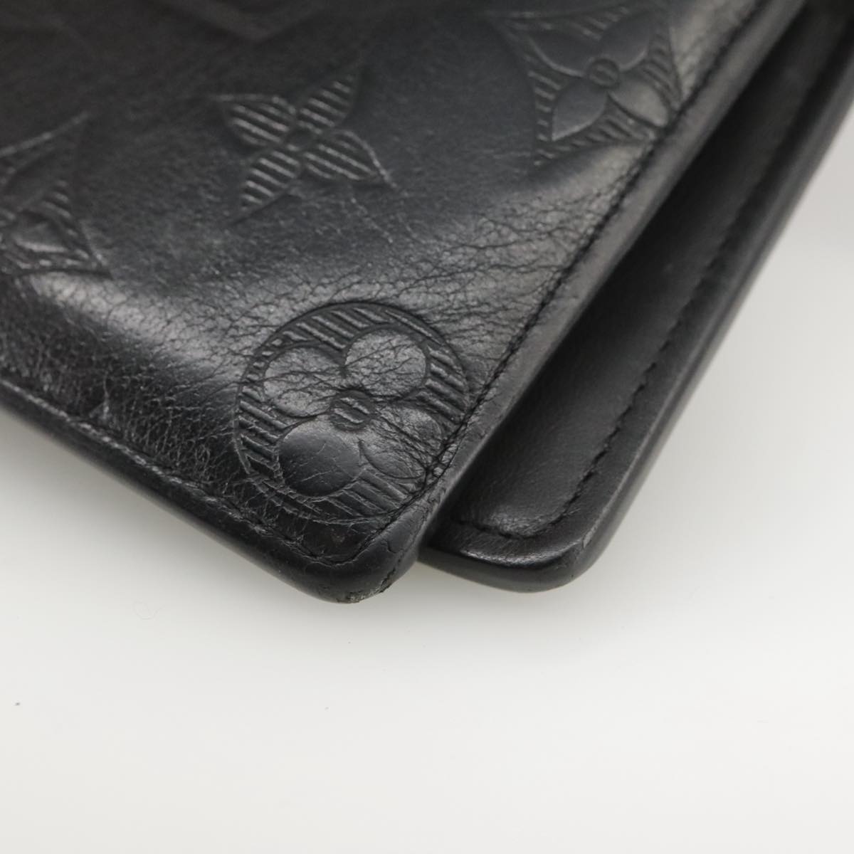 LOUIS VUITTON Monogram Shadow Portefeuille Brazza Wallet M62900 LV Auth am7512