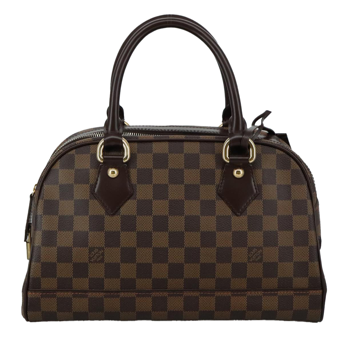 LOUIS VUITTON Damier Ebene Duomo Hand Bag N60008 LV Auth am7518V