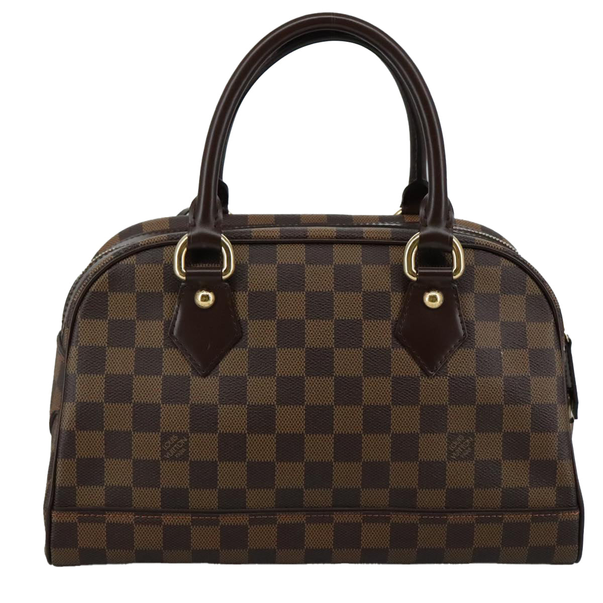 LOUIS VUITTON Damier Ebene Duomo Hand Bag N60008 LV Auth am7518AV