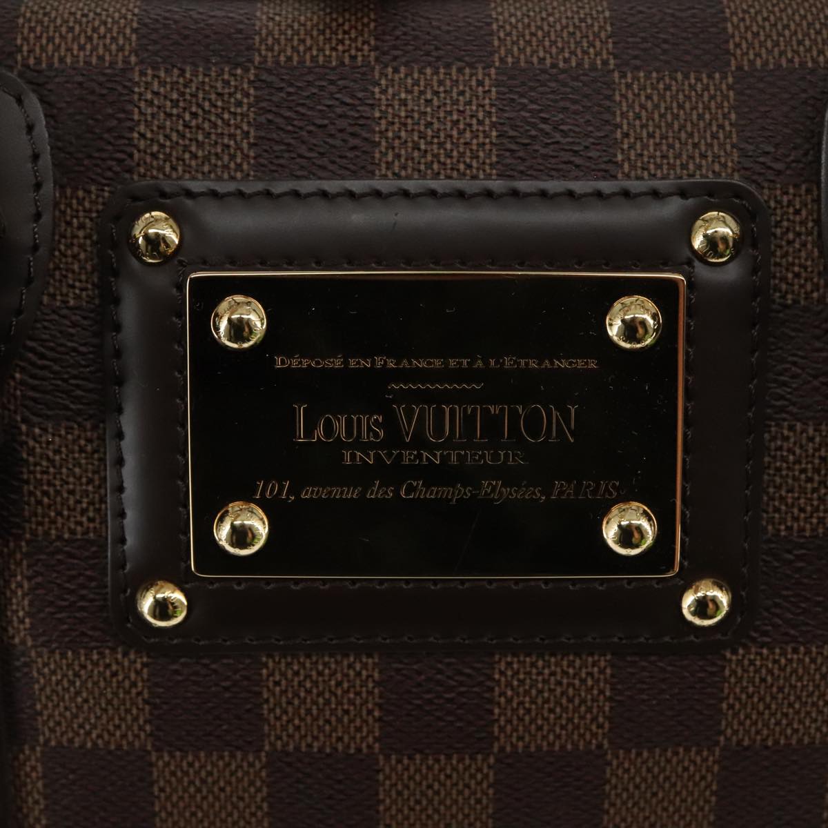 LOUIS VUITTON Damier Ebene Berkeley Hand Bag N52000 LV Auth am7519SAV