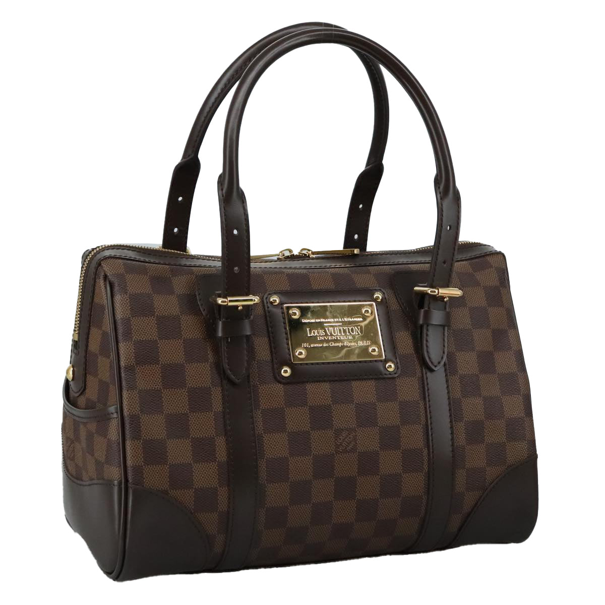 LOUIS VUITTON Damier Ebene Berkeley Hand Bag N52000 LV Auth am7519SAV