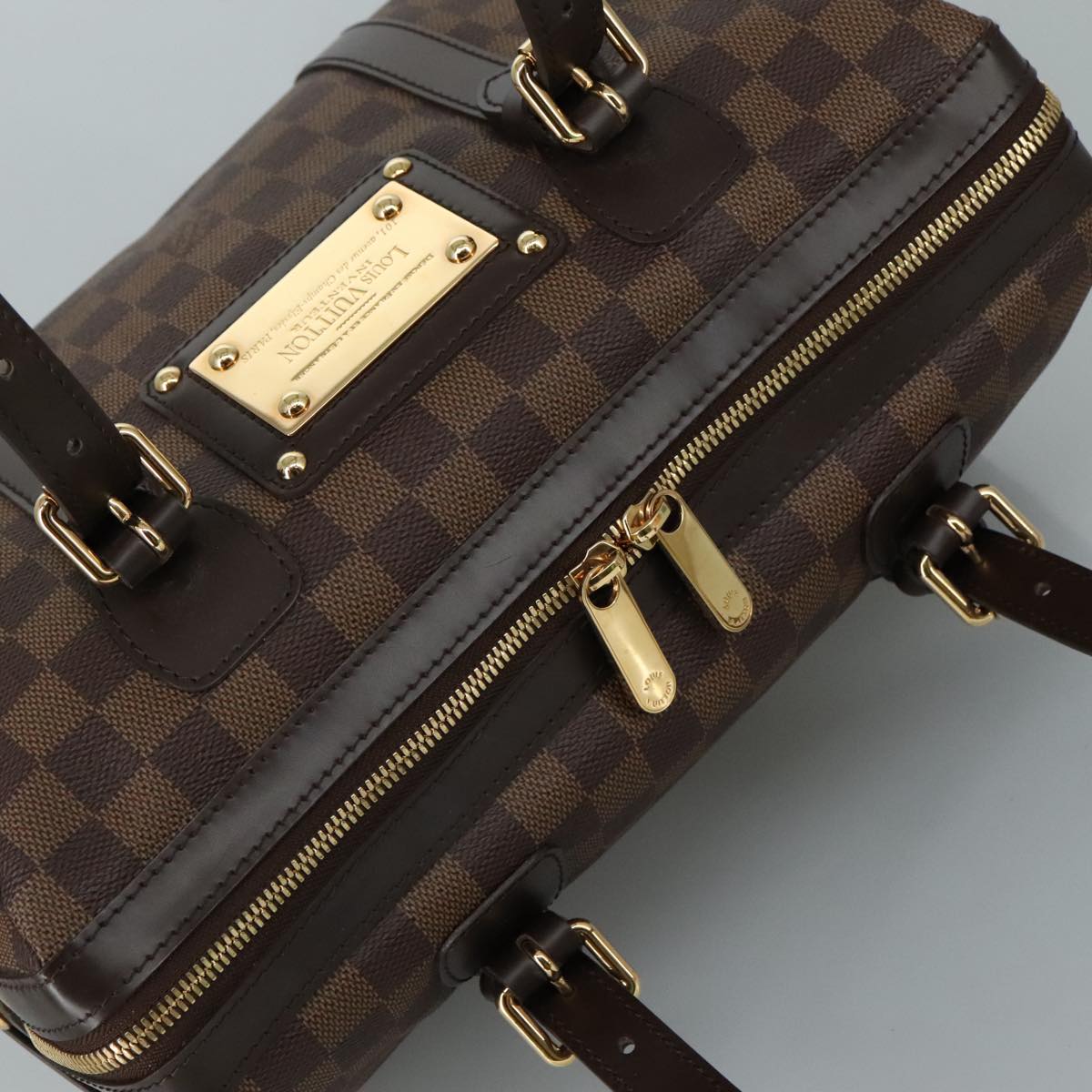 LOUIS VUITTON Damier Ebene Berkeley Hand Bag N52000 LV Auth am7519AV