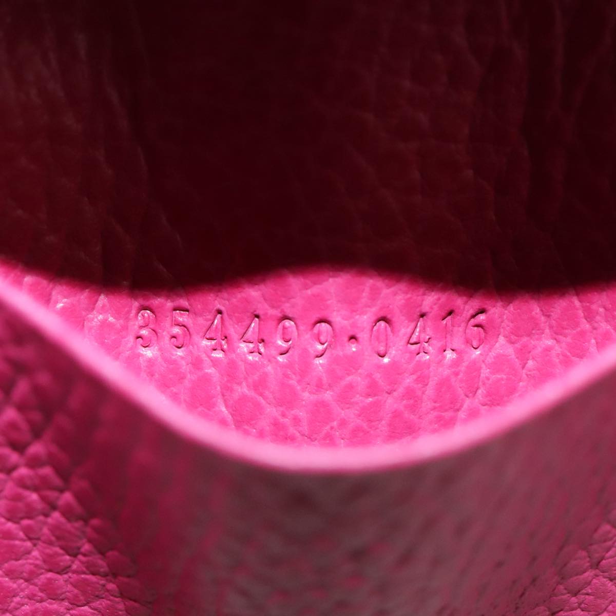 GUCCI Swing Key Case Leather Pink 354499 Auth am7524