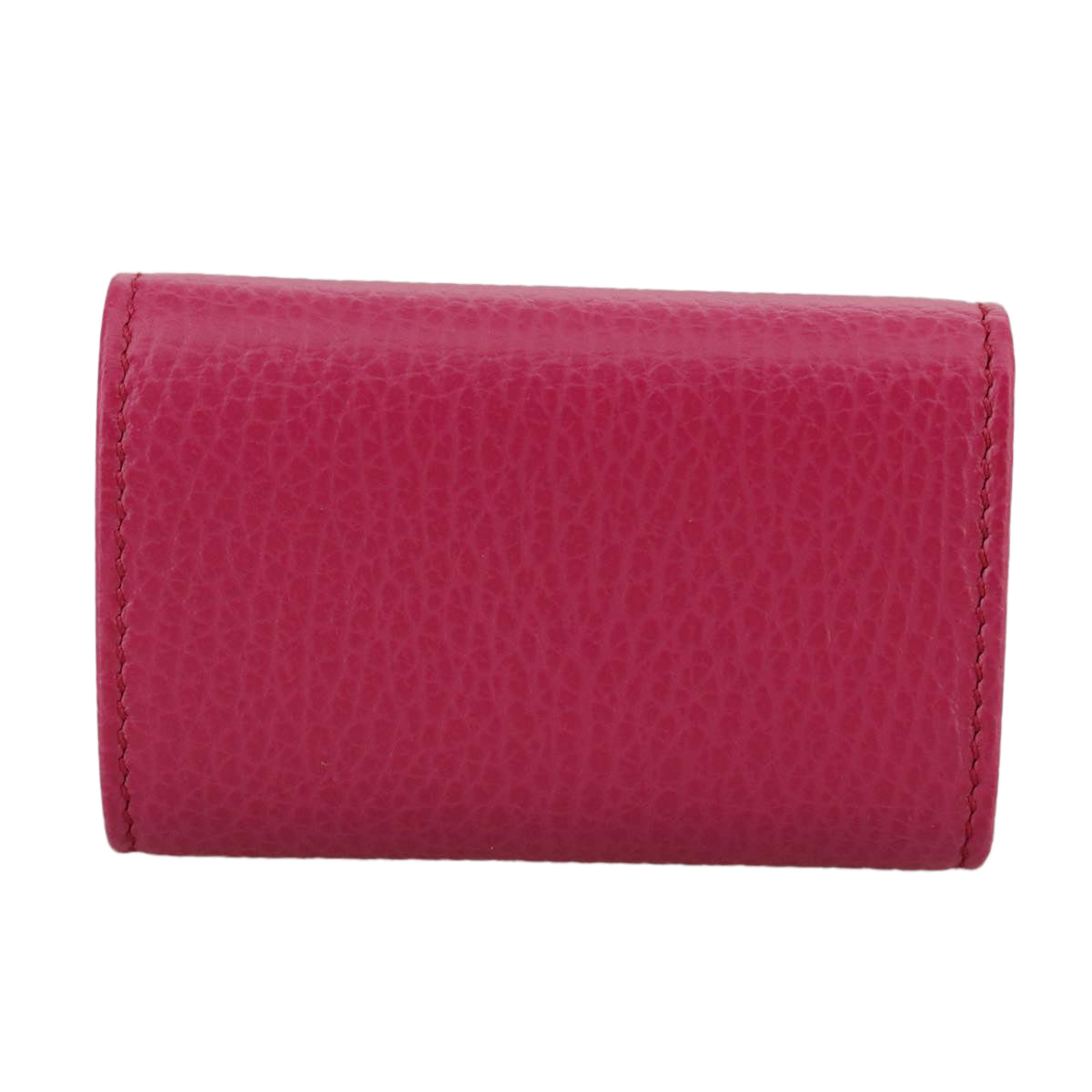 GUCCI Swing Key Case Leather Pink 354499 Auth am7524