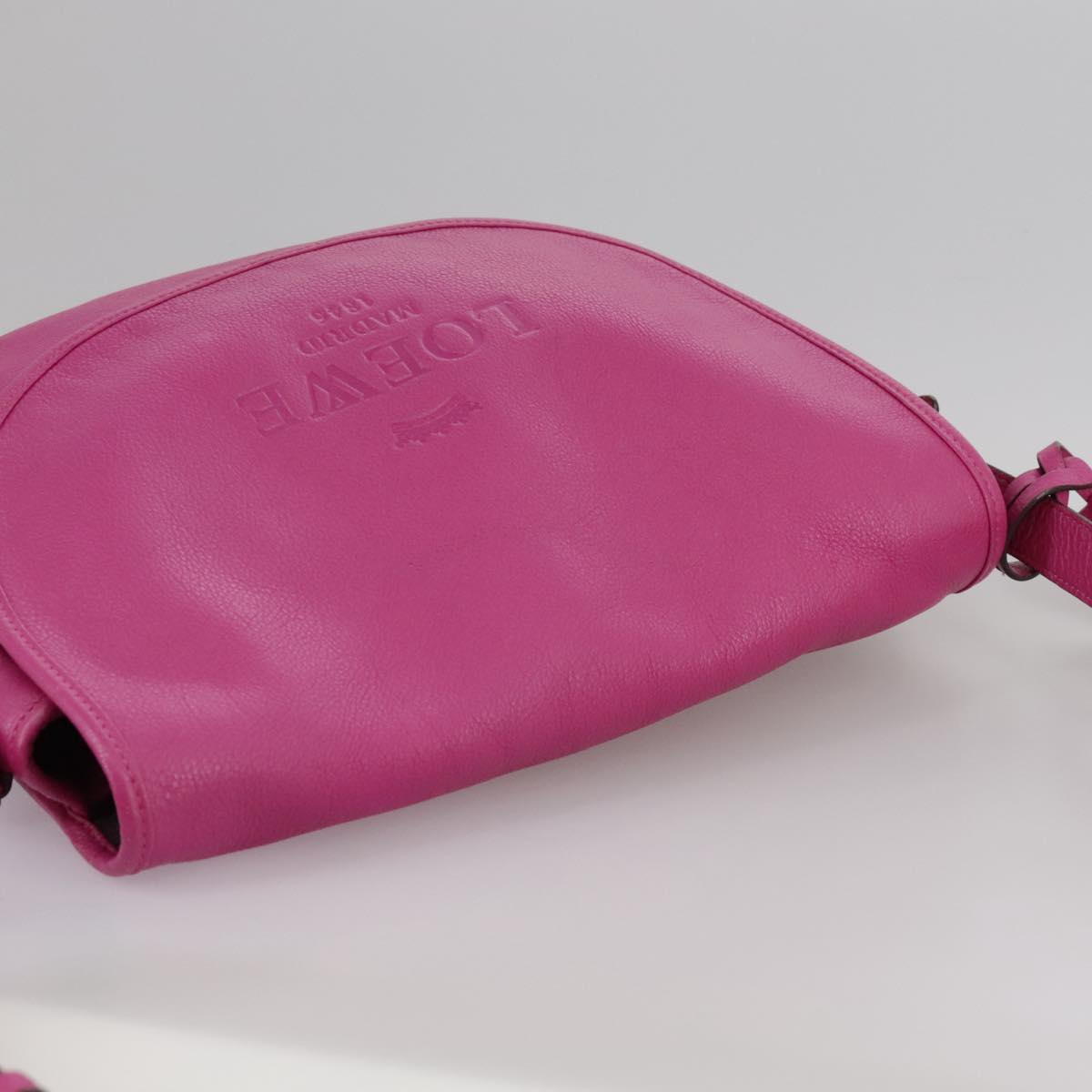 LOEWE Shoulder Bag Leather Pink Auth am7531