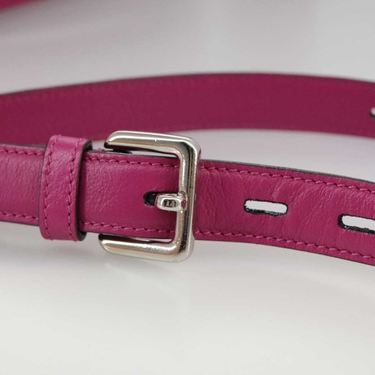 LOEWE Shoulder Bag Leather Pink Auth am7531