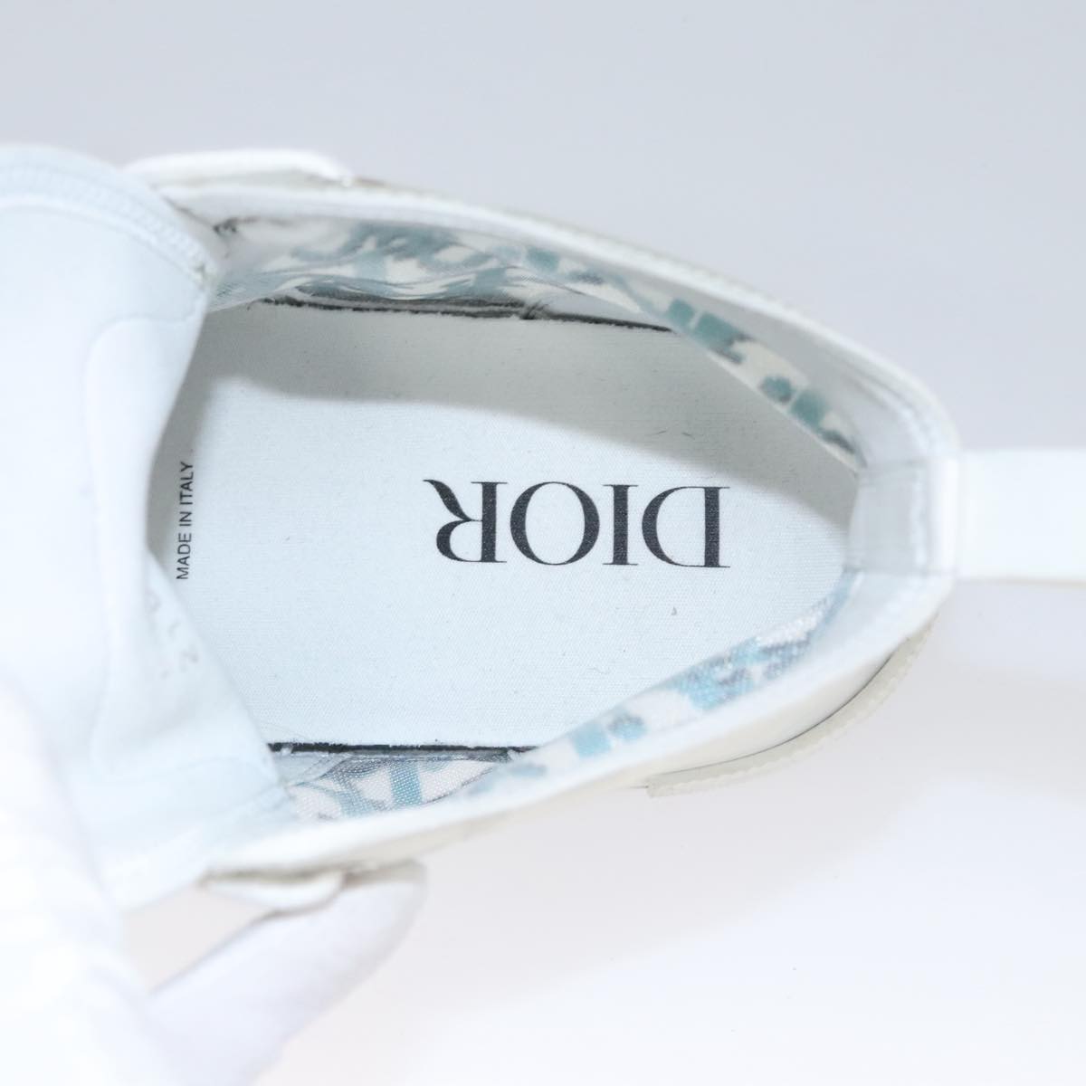 Christian Dior Trotter Canvas Sneakers 41 Blue Auth am7535