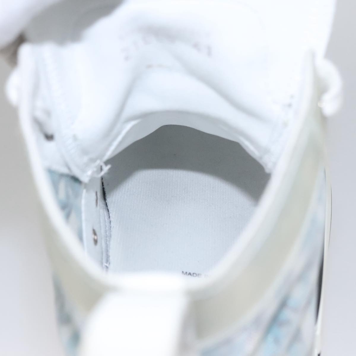 Christian Dior Trotter Canvas Sneakers 41 Blue Auth am7535