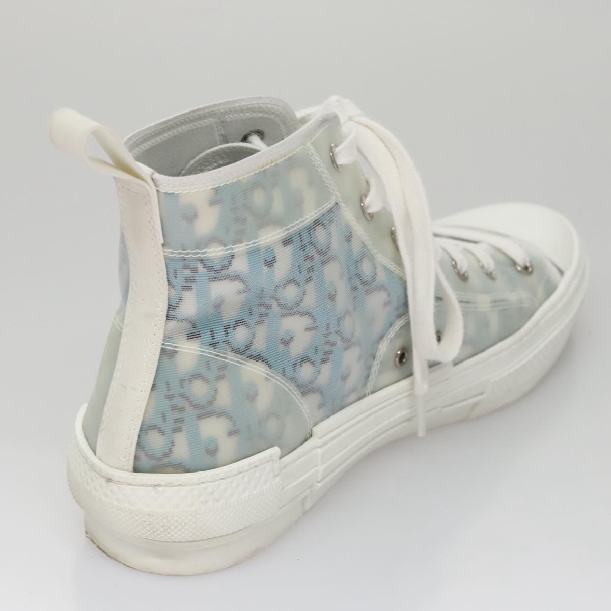 Christian Dior Trotter Canvas Sneakers 41 Blue Auth am7535