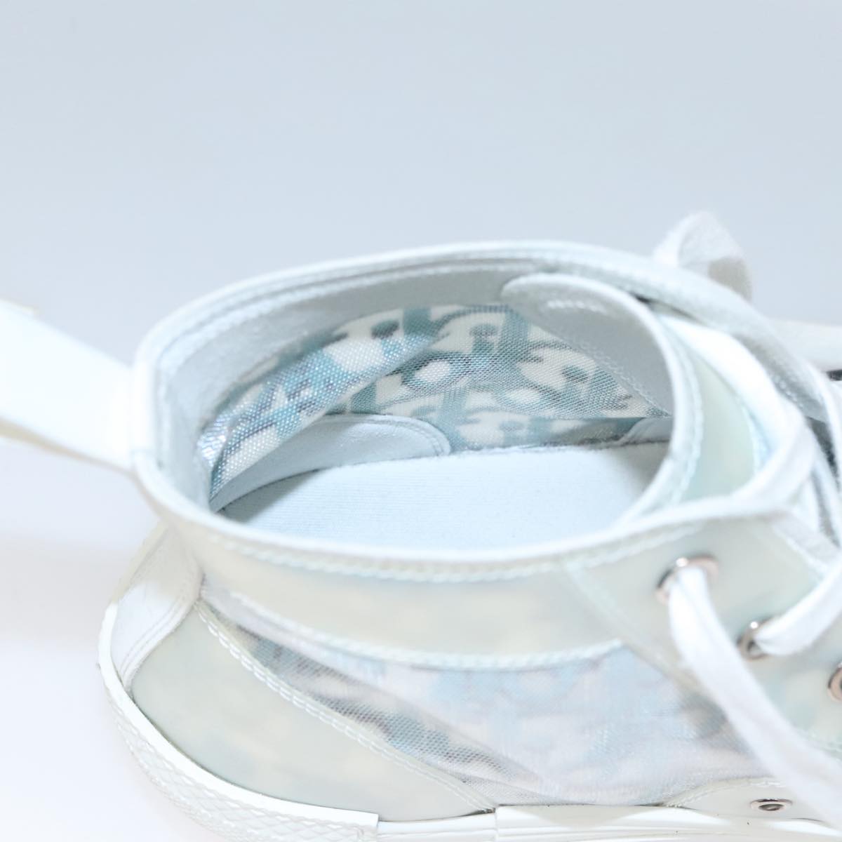 Christian Dior Trotter Canvas Sneakers 41 Blue Auth am7535