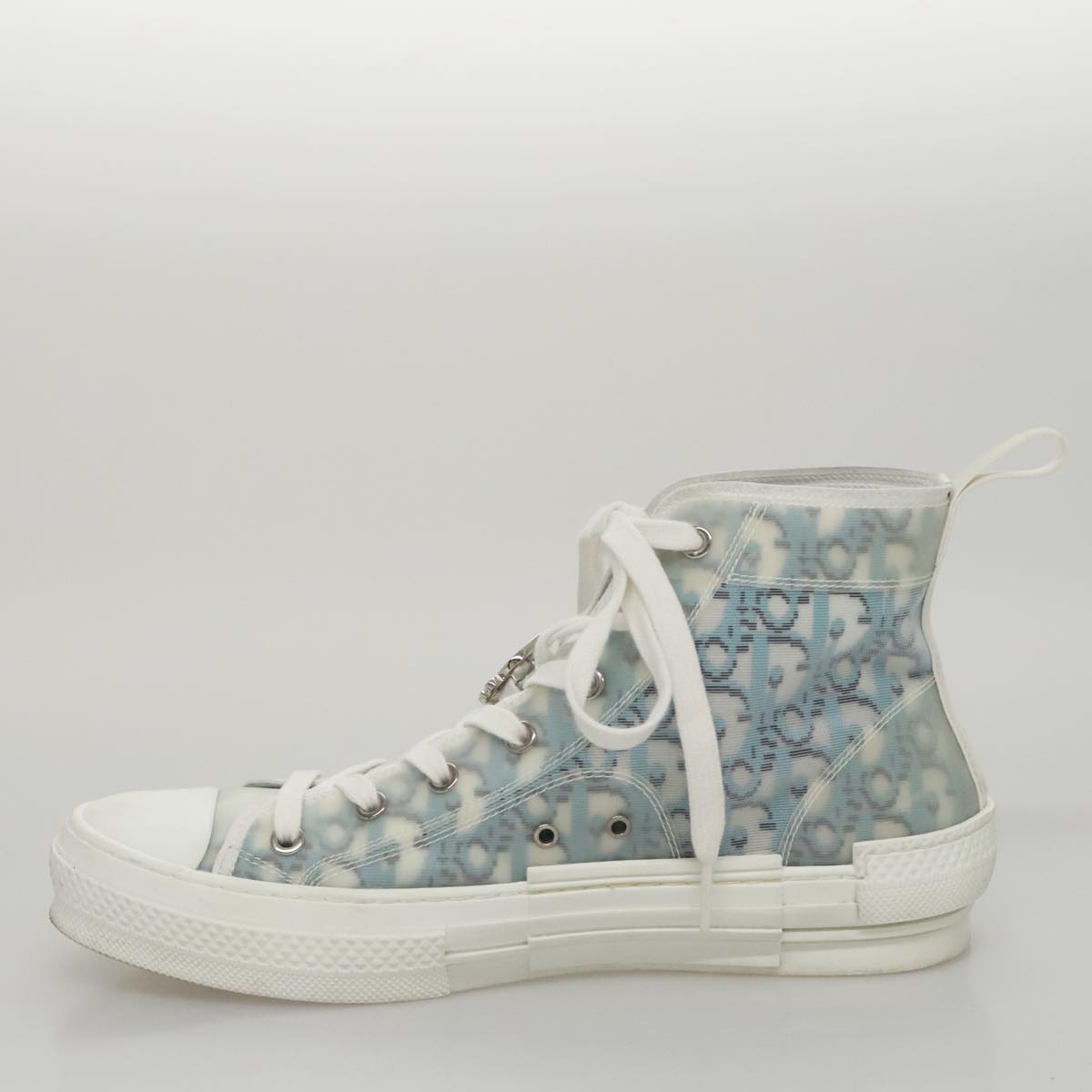 Christian Dior Trotter Canvas Sneakers 41 Blue Auth am7535