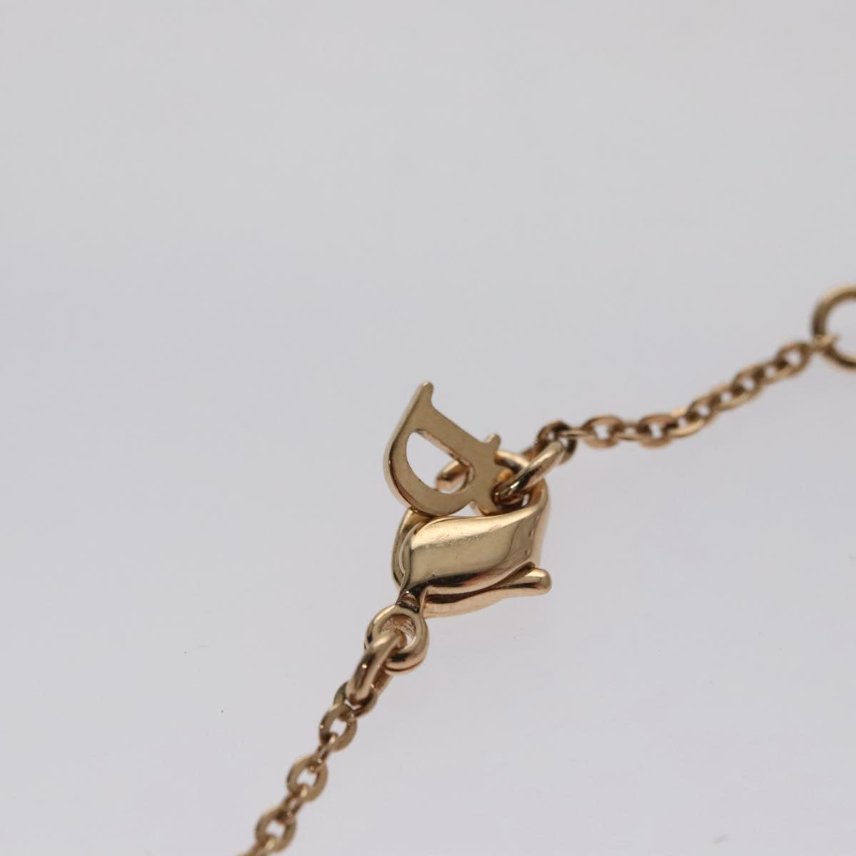 Christian Dior Necklace metal Gold Tone Auth am7543