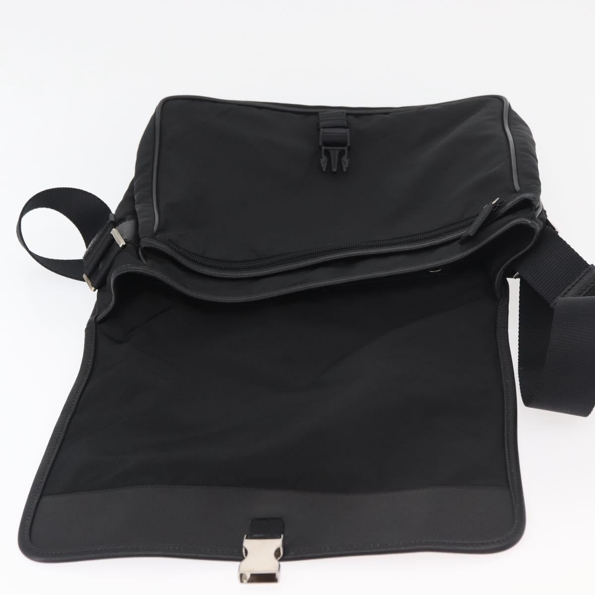 PRADA Shoulder Bag Nylon Black Auth am7560