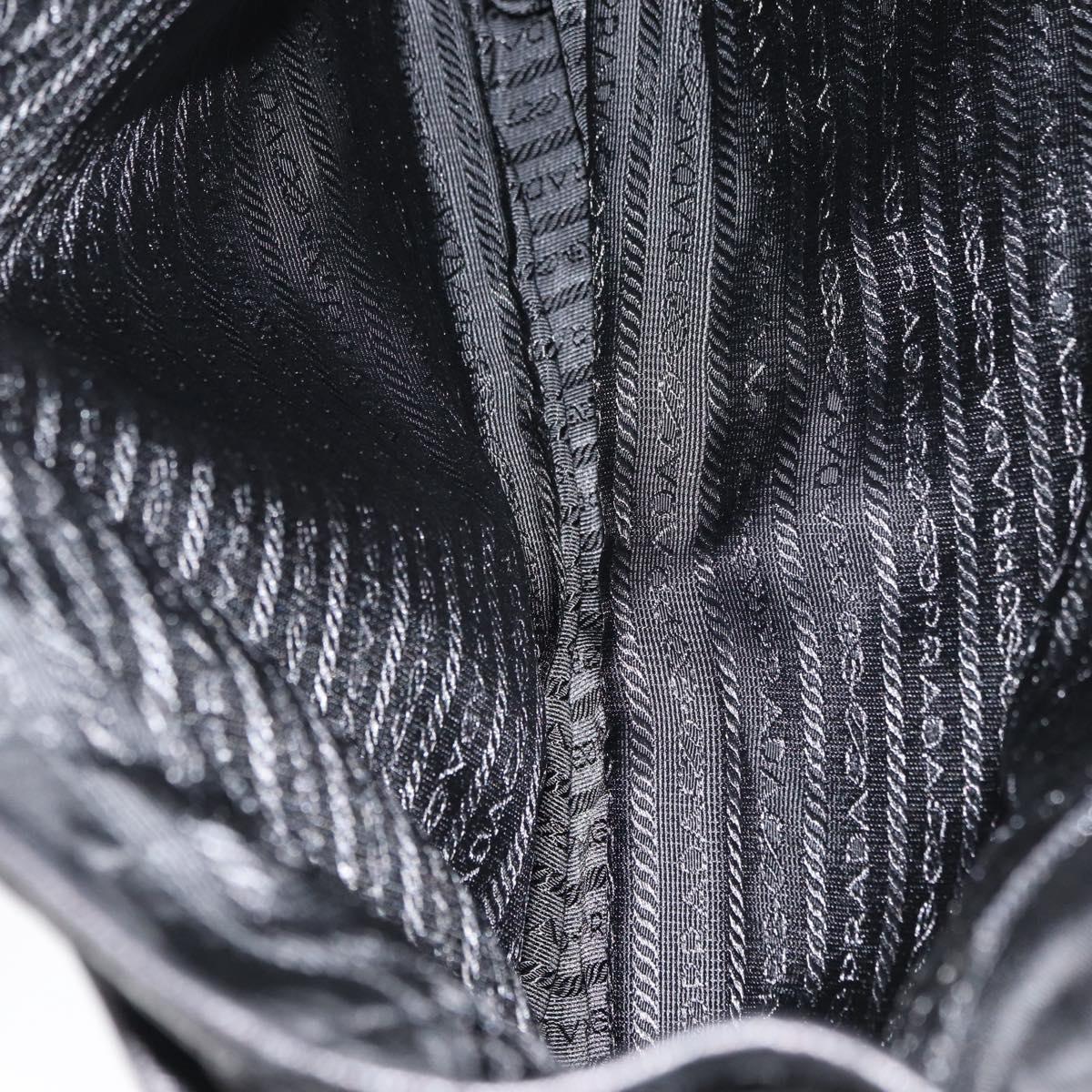 PRADA Shoulder Bag Nylon Black Auth am7560