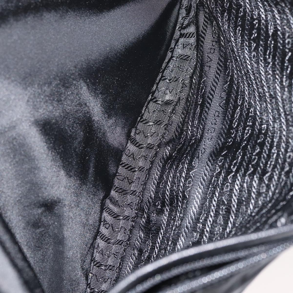 PRADA Shoulder Bag Nylon Black Auth am7560