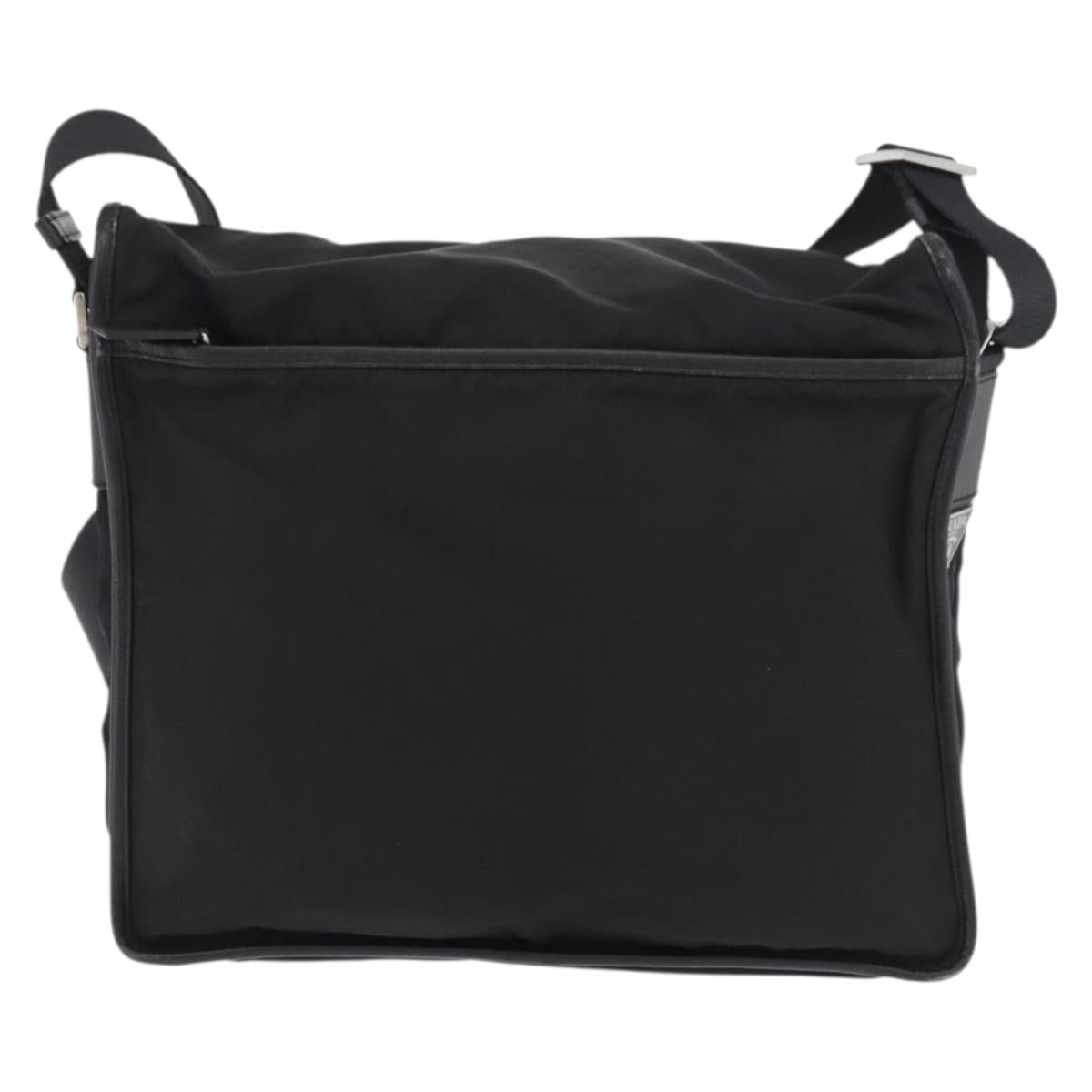 PRADA Shoulder Bag Nylon Black Auth am7560