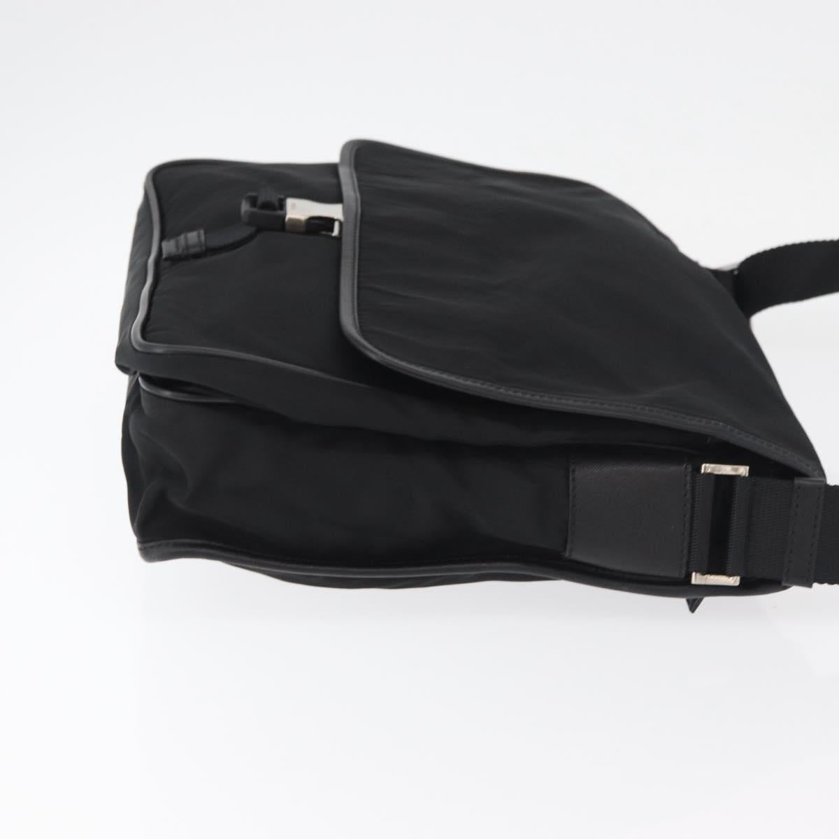 PRADA Shoulder Bag Nylon Black Auth am7560